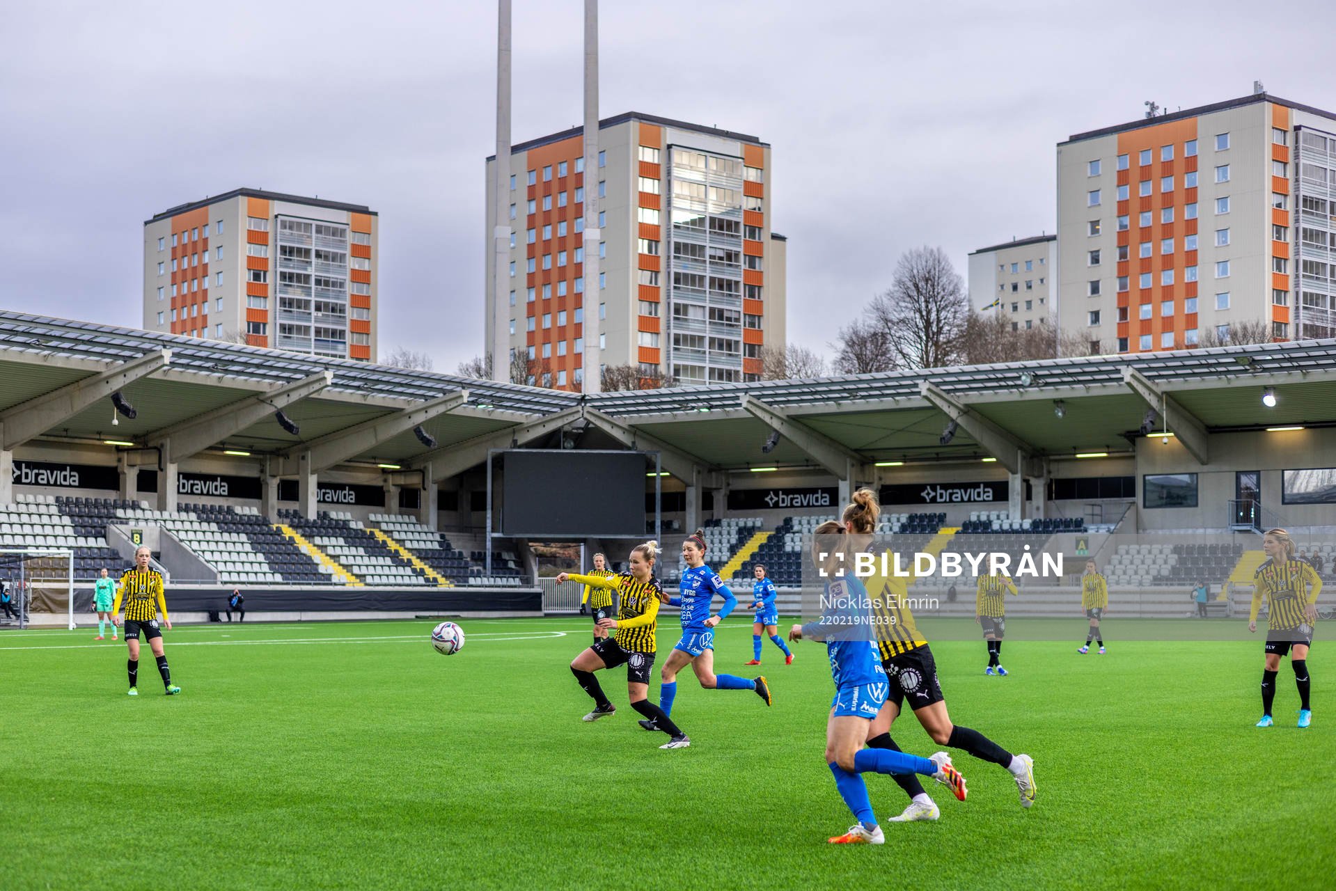 under fotbollsmatchen i träningsmatchen mellan Häcken och