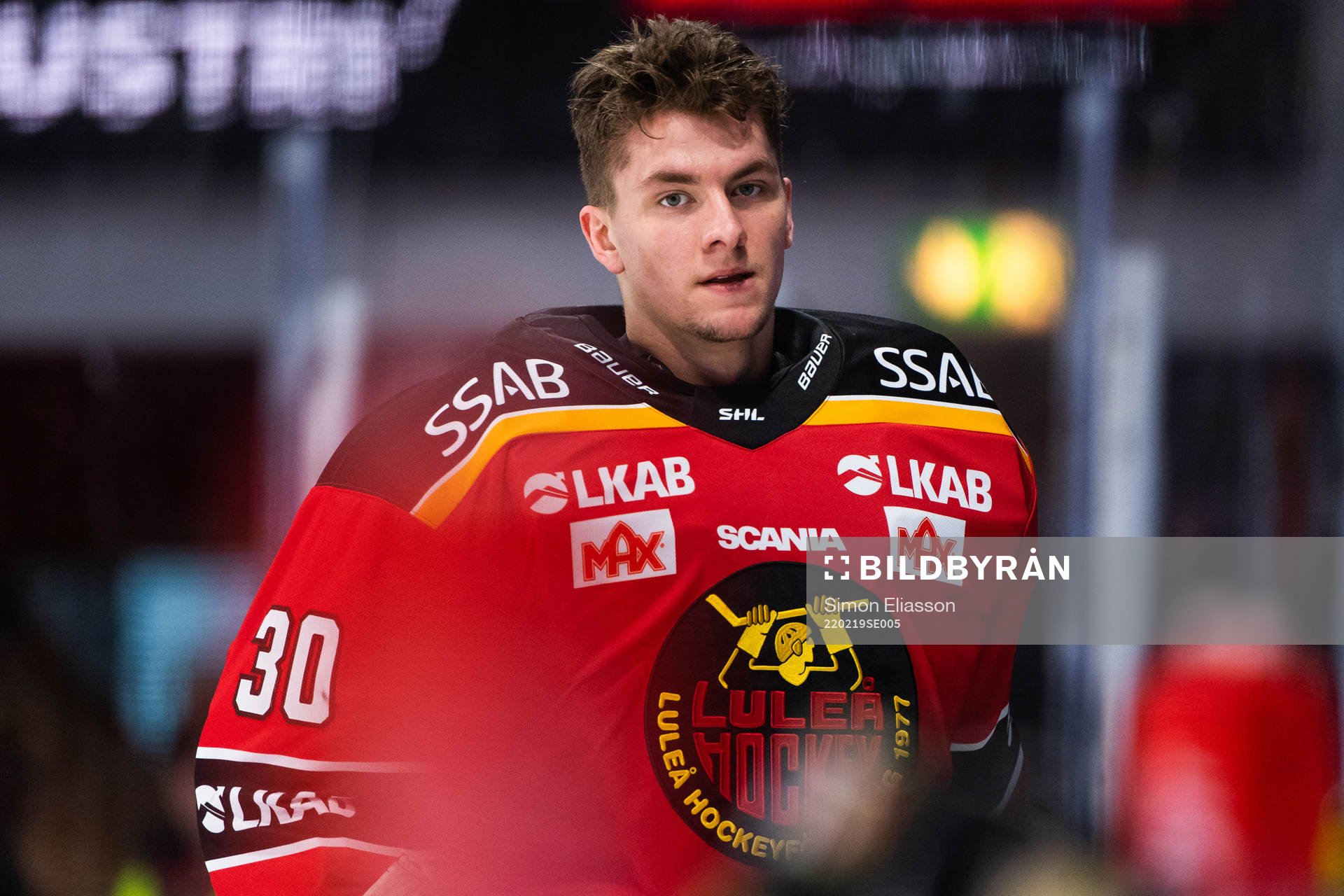 Luleås målvakt Sebastian Andersson