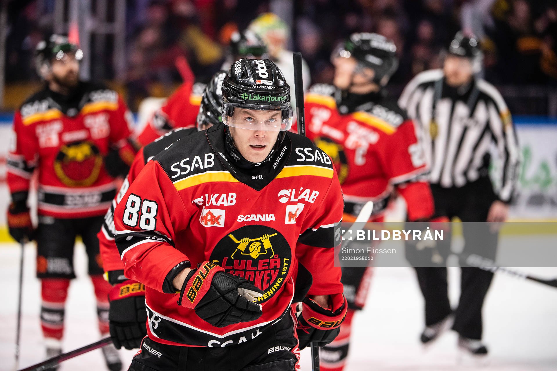 Luleås Joonas Rask jublar