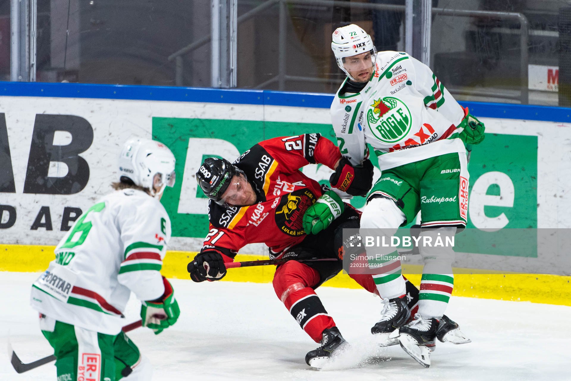 Luleås Juhani Tyrväinen och Rögles Daniel Zaar
