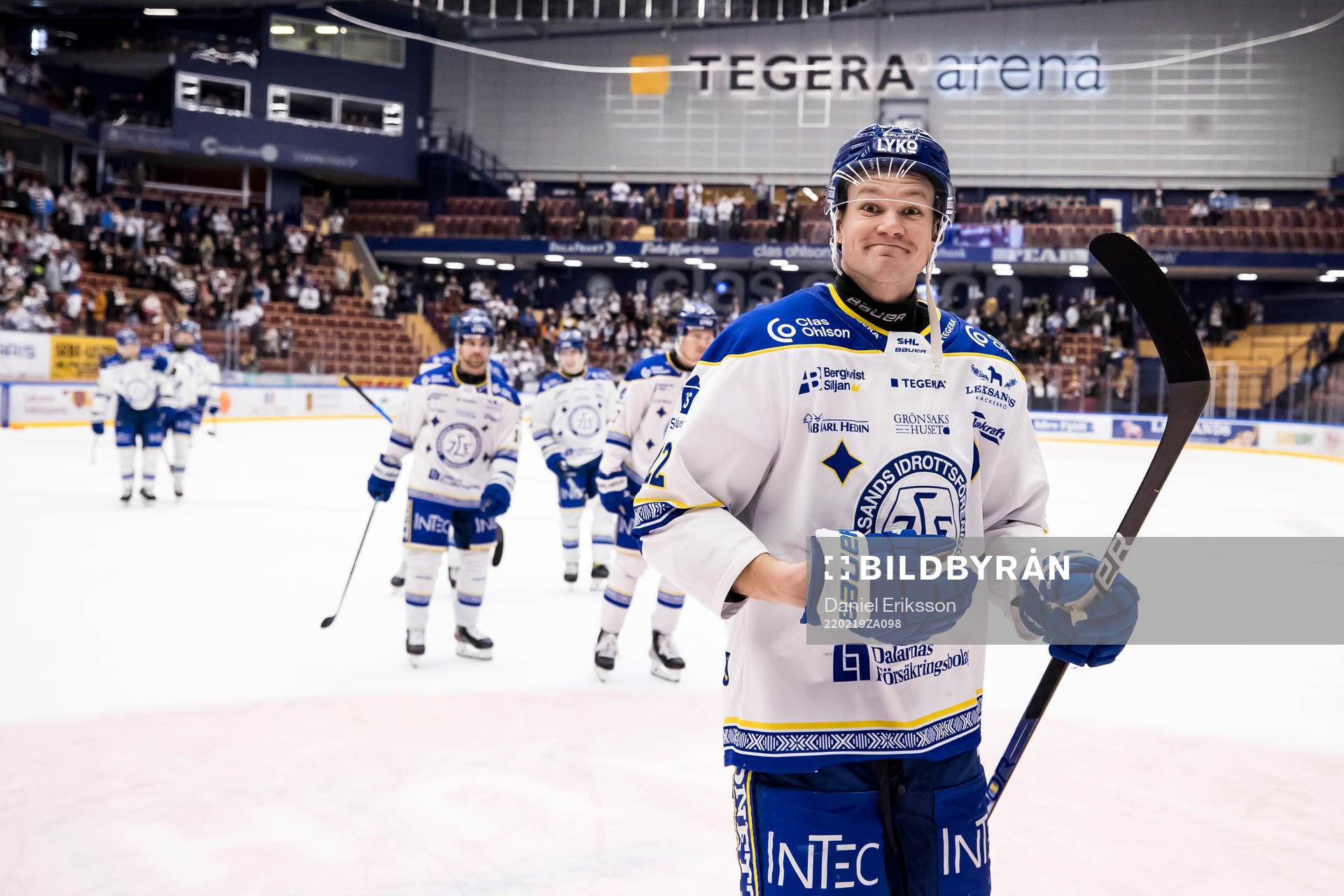 Leksands Tobias Ekberg jublar
