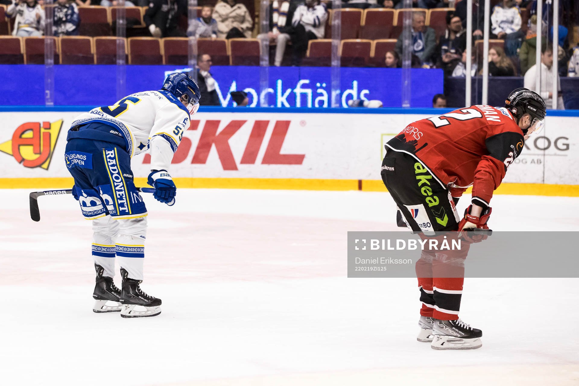 Leksands Jonas Ahnelöv och Malmö Redhawks Lars Bryggman