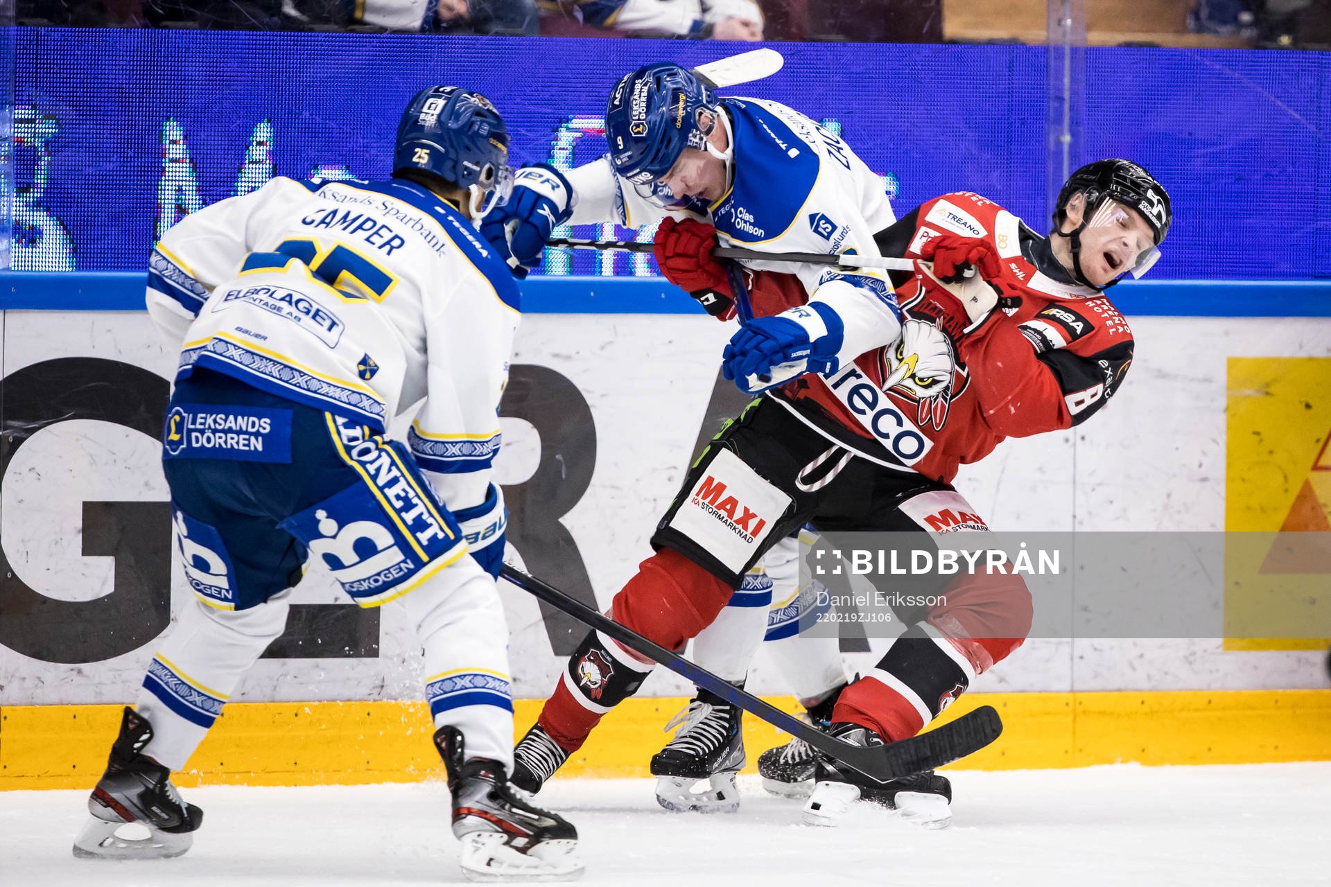 Leksands Matt Caito och Malmö Redhawks Johan Olofsson