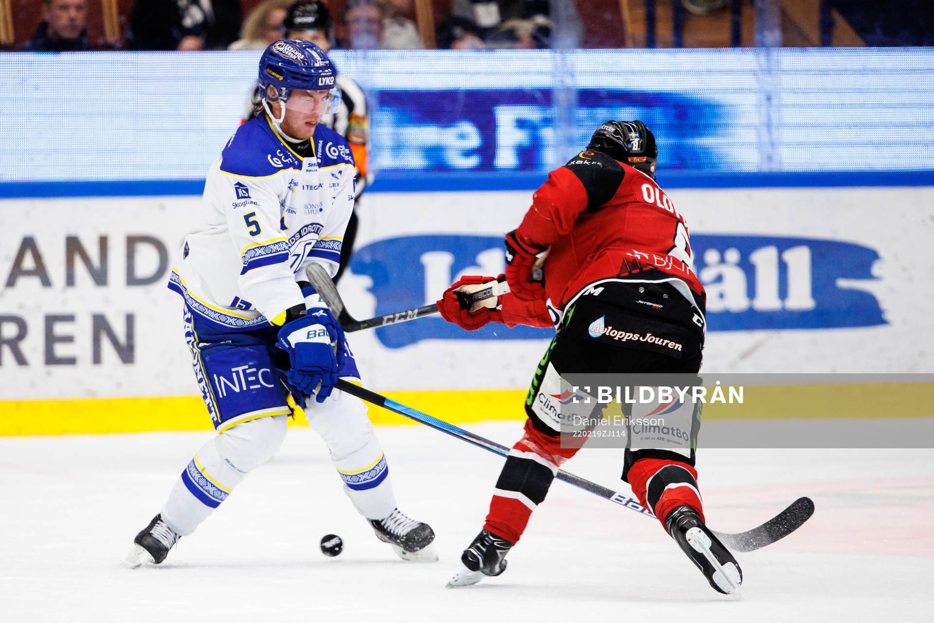 Leksands Calle Själinoch Malmö Redhawks Johan Olofsson