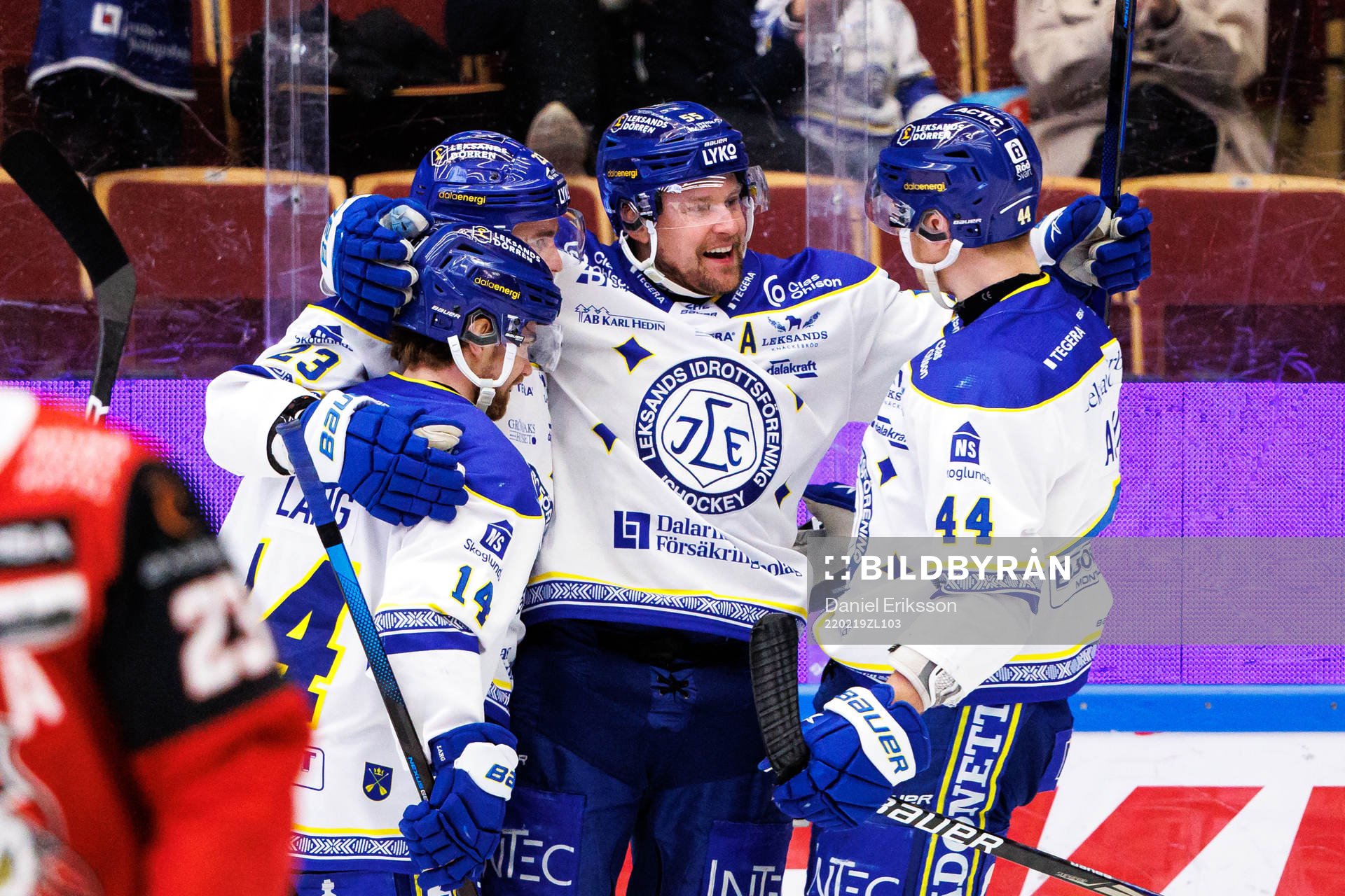 Leksands Jonas Ahnelöv jublar