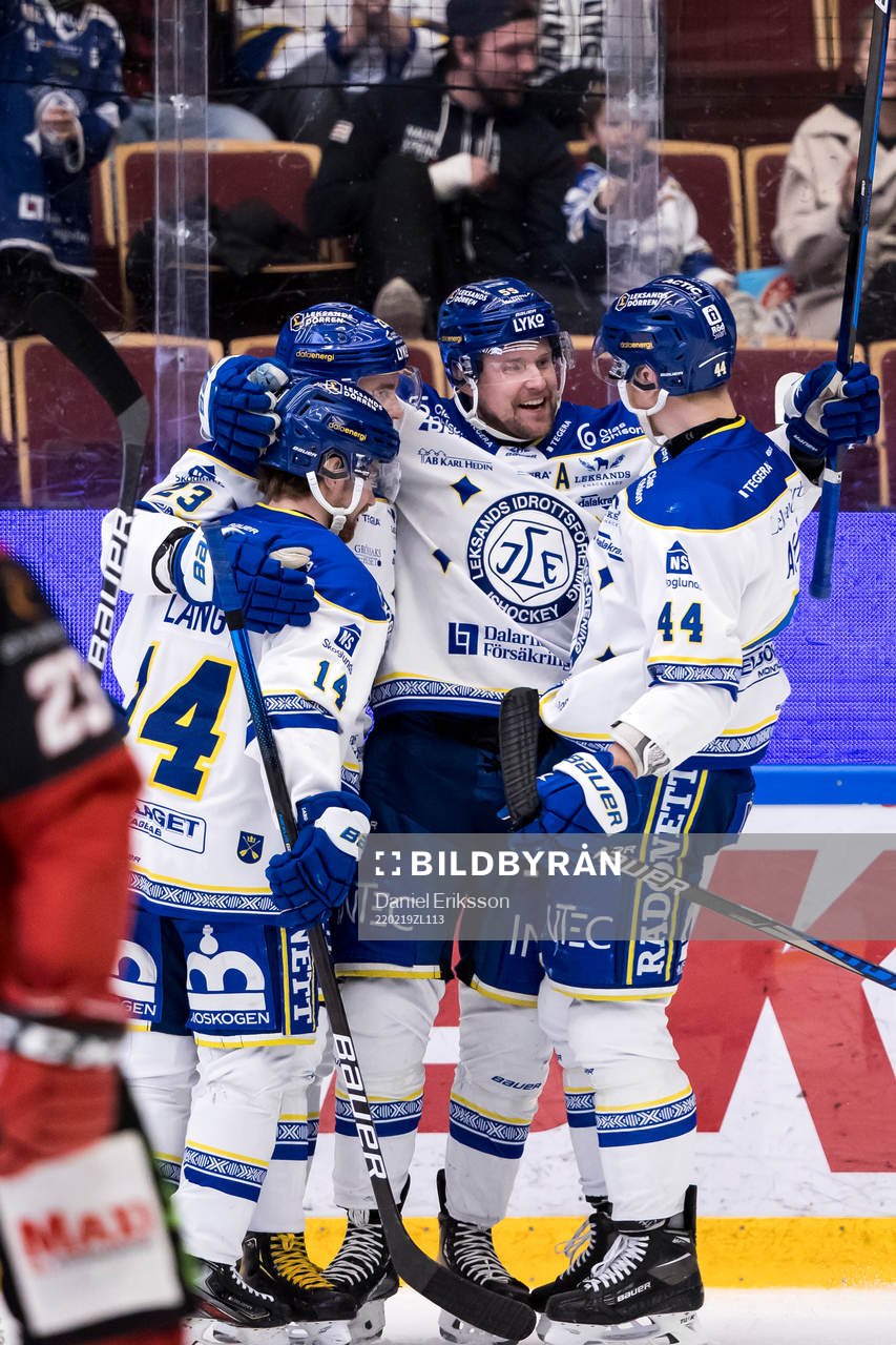 Leksands Jonas Ahnelöv jublar