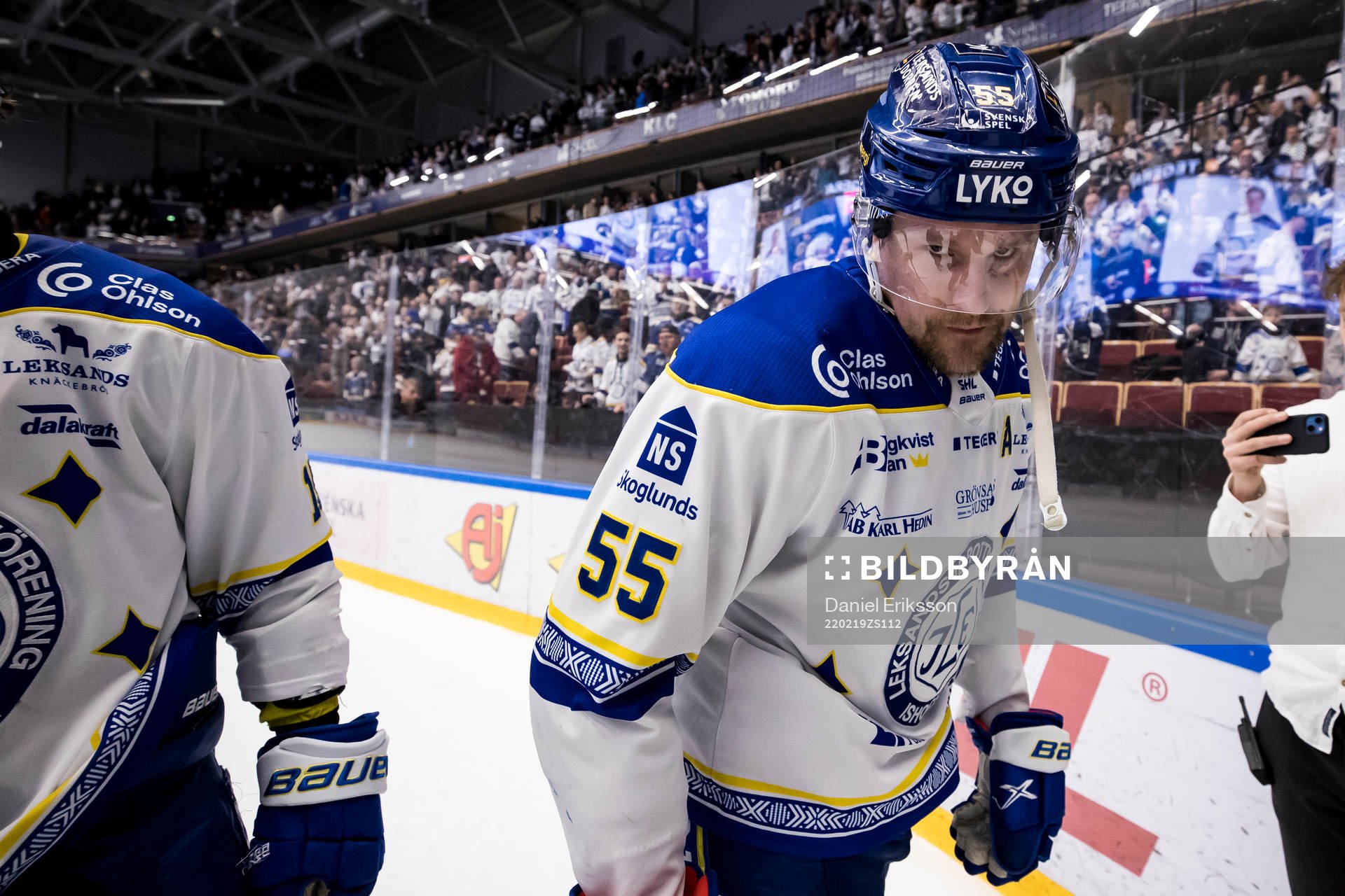 Leksands Jonas Ahnelöv jubel