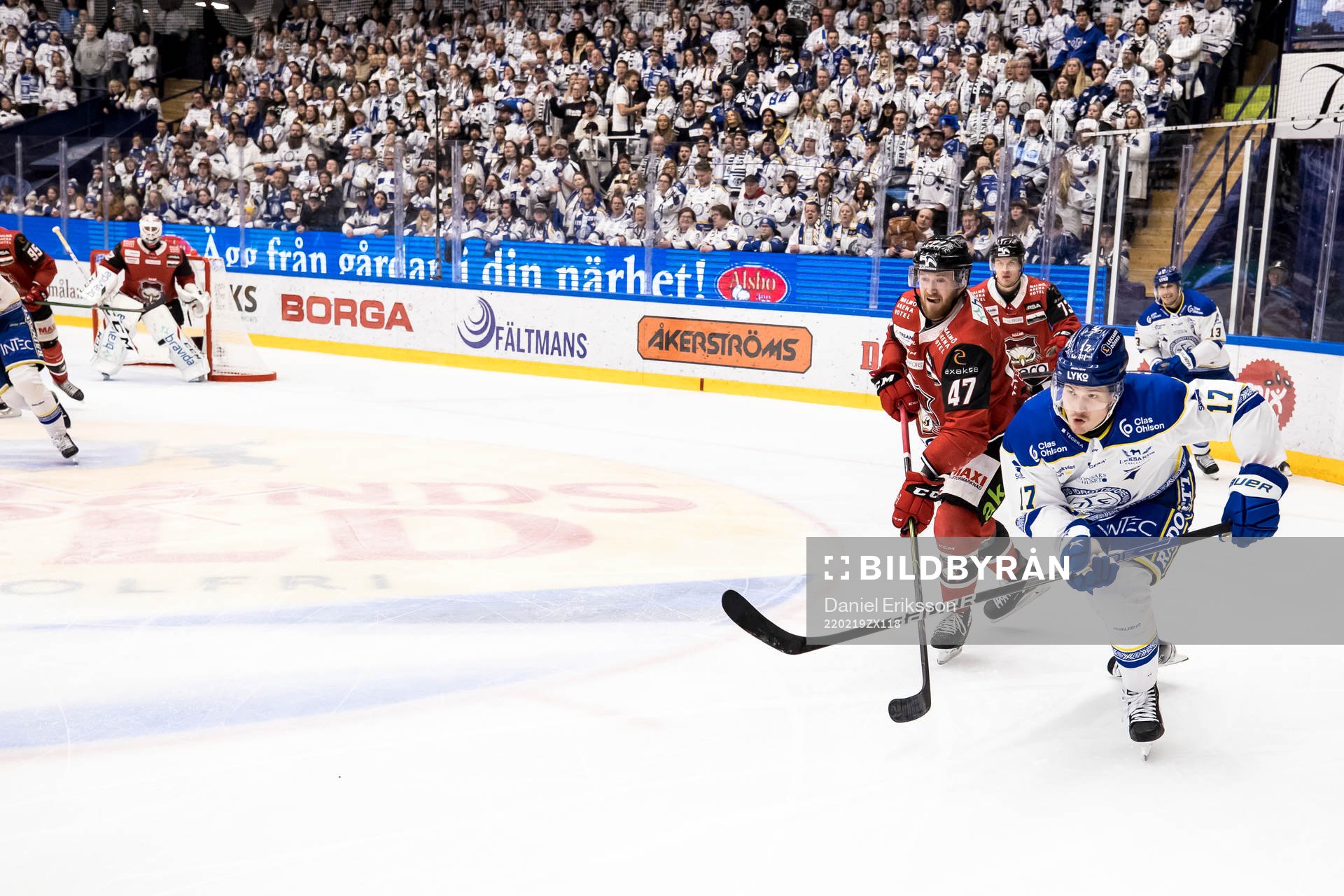 Malmö Redhawks Joakim Ryan och Leksands Linus Andersson