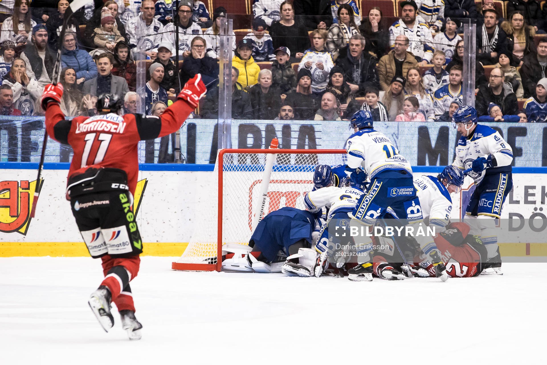 trångt framför Leksands målet
