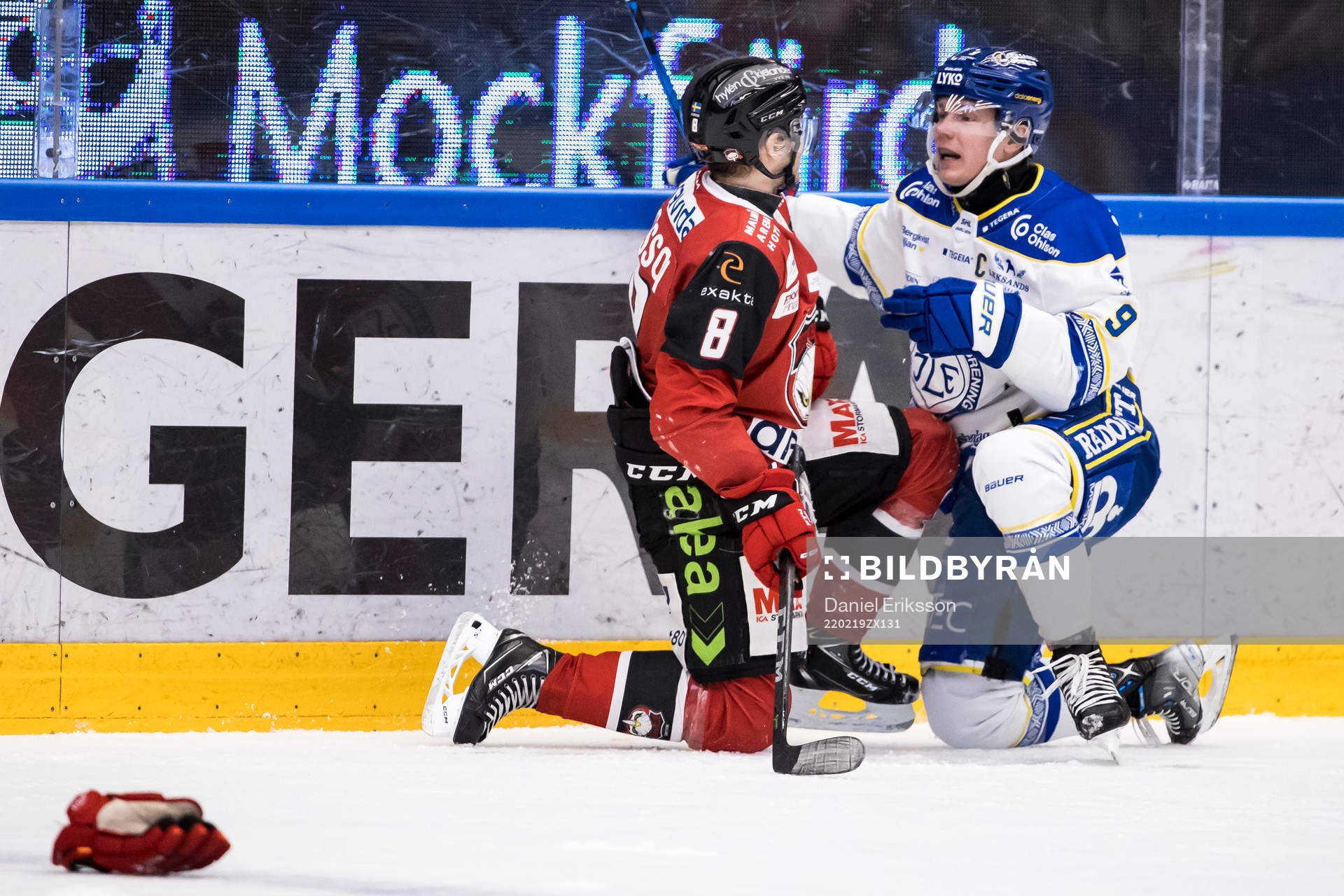 Malmö Redhawks Johan Olofsson och Leksands Patrik