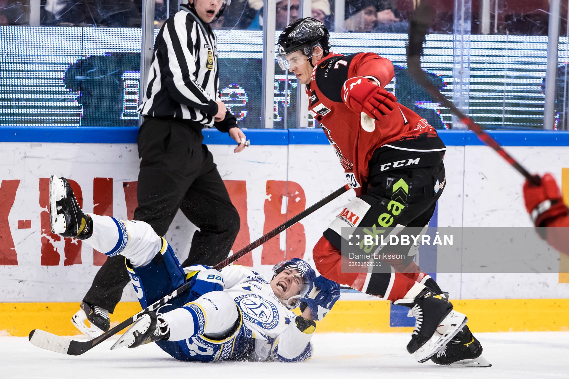 Leksands August Berg och Malmö Redhawks Oliver Lauridsen