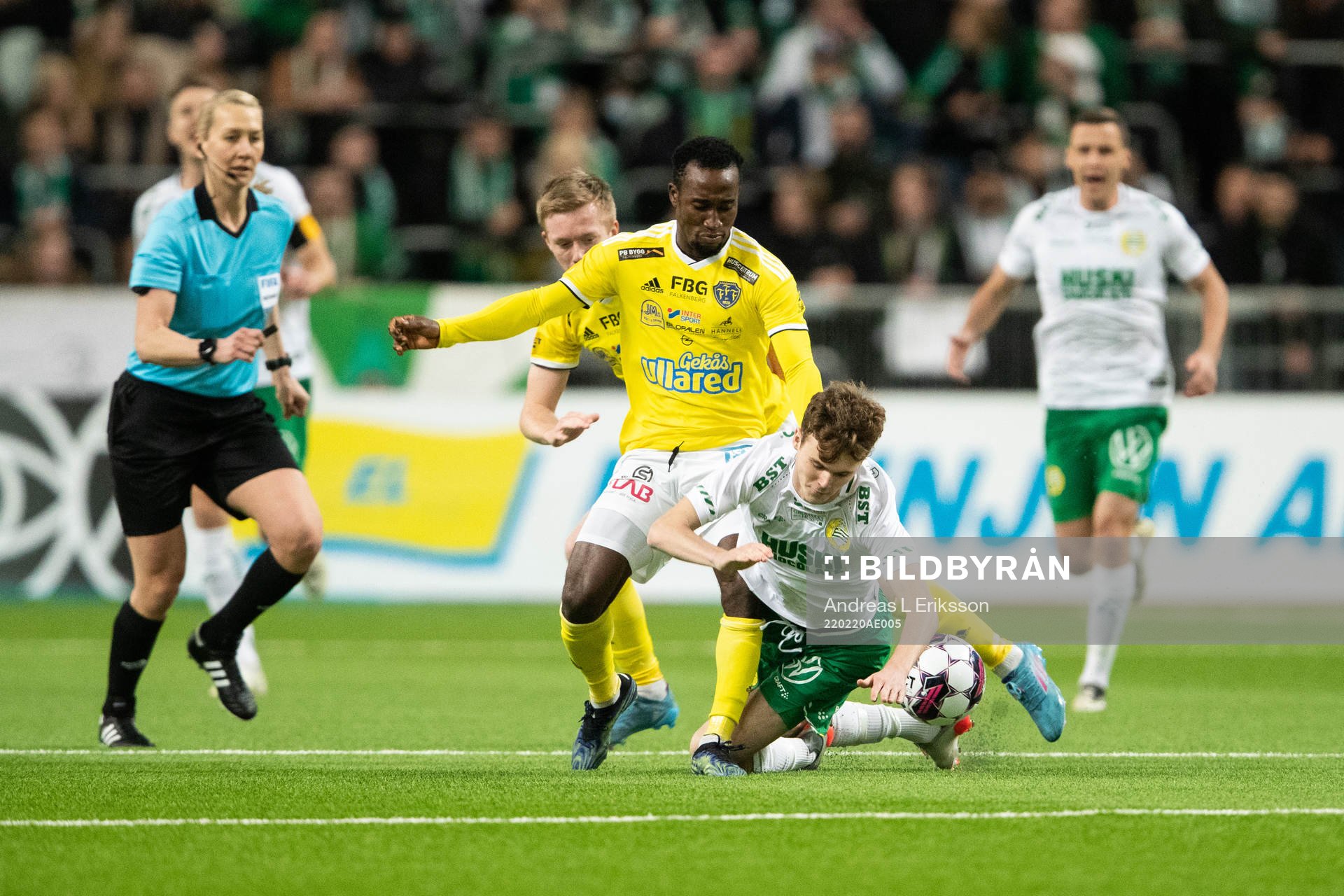 Falkenbergs Godwin Aguda Hammarbys Williot Swedberg