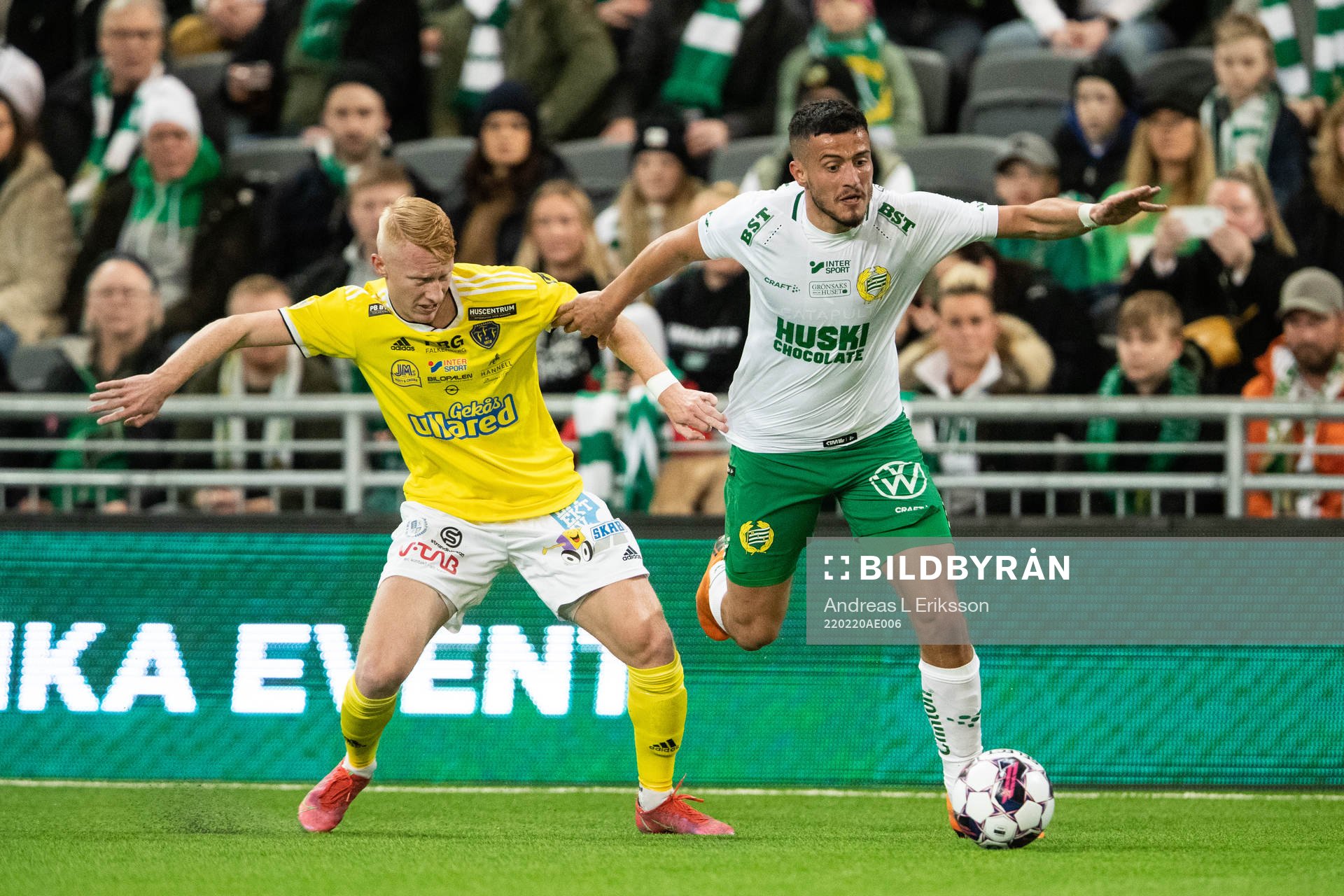 Falkenbergs Wilhelm Ärlig och Hammarbys Astrit Selmani