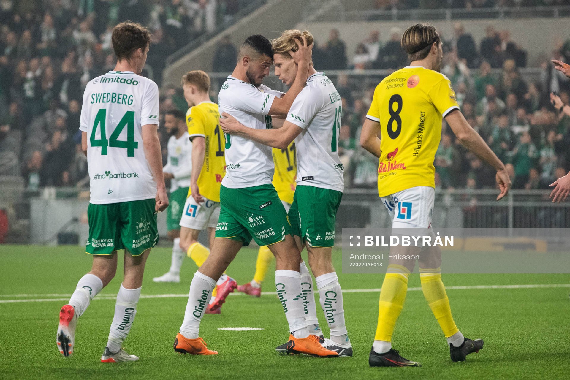 Hammarbys Gustav Ludwigson jublar