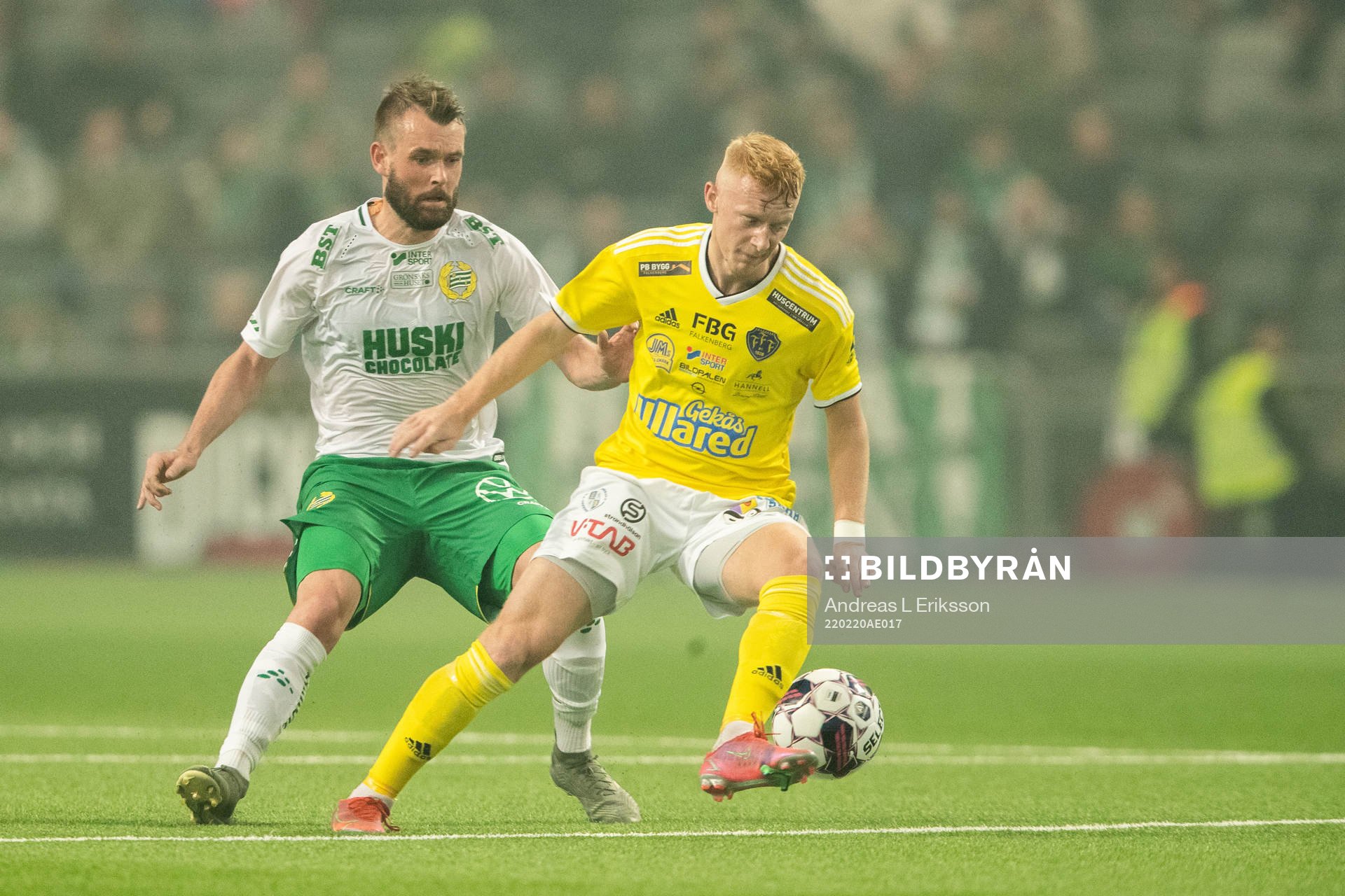 Hammarbys Mads Fenger Nielsen och Falkenbergs Wilhelm Ärlig