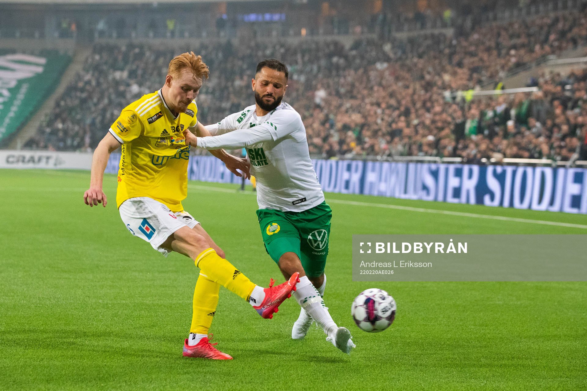 Falkenbergs Linus Borgström och Hammarbys Mohanad Jeahze