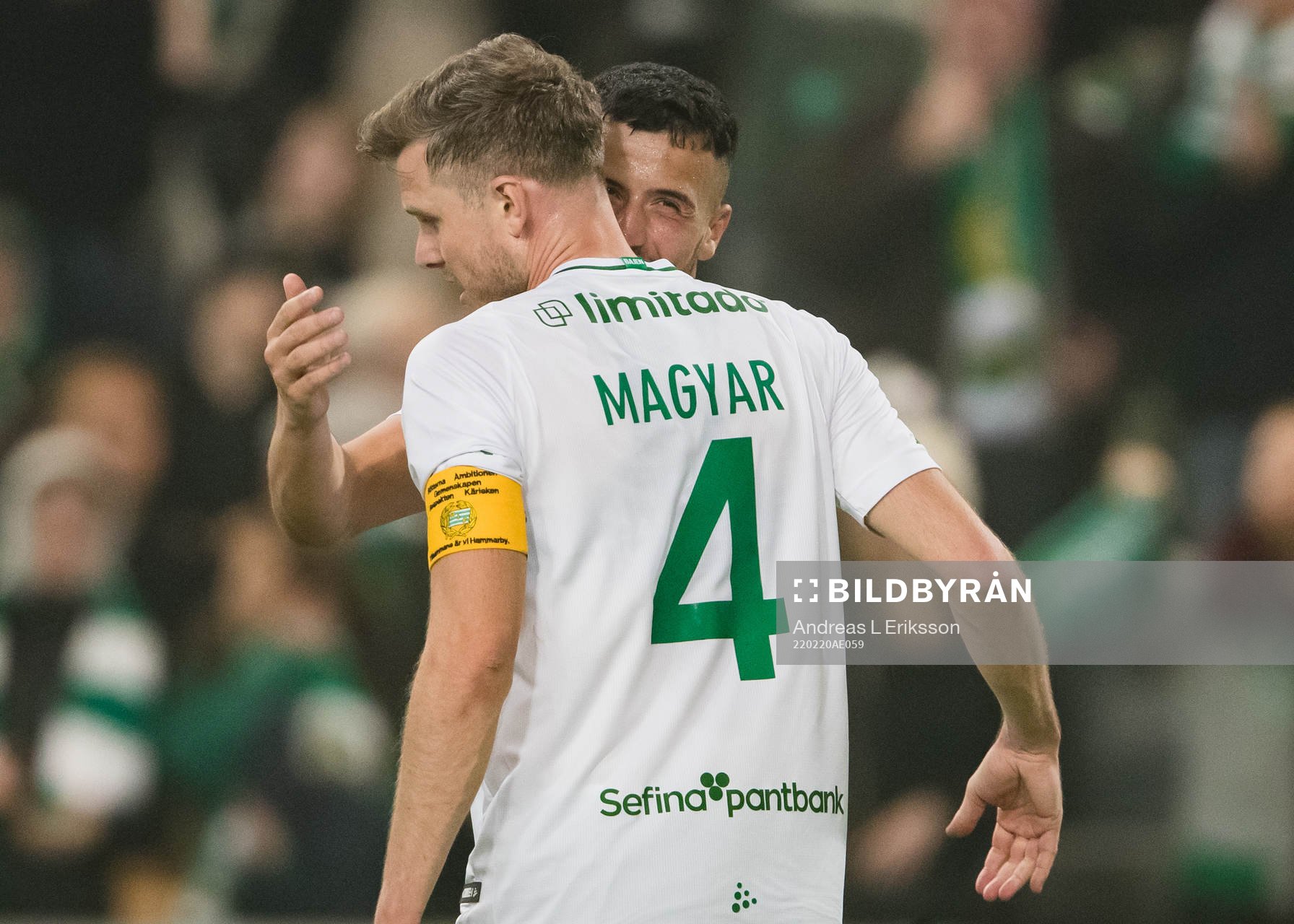 Hammarbys Richard Magyar jublar