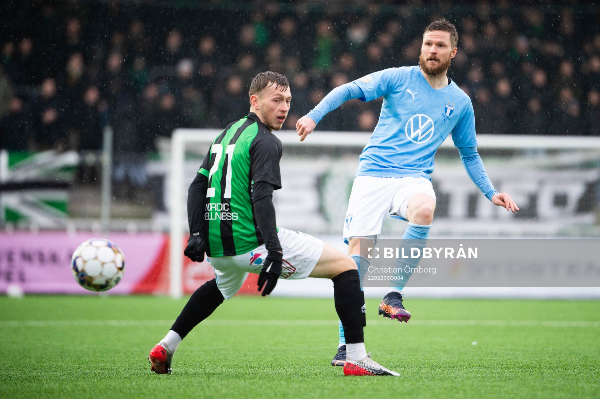 GAIS Ben Morris Malmö FFs Lasse Nielsen