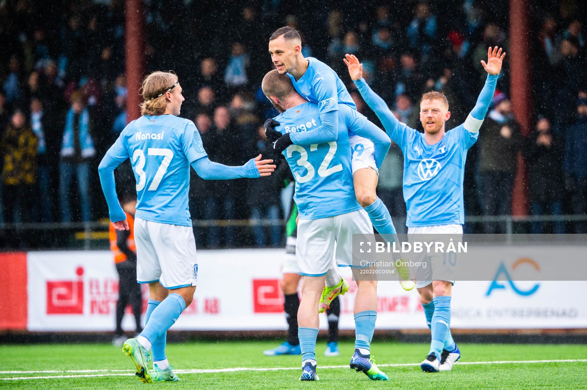 Malmö FFs Veljko Birmancevic jublar