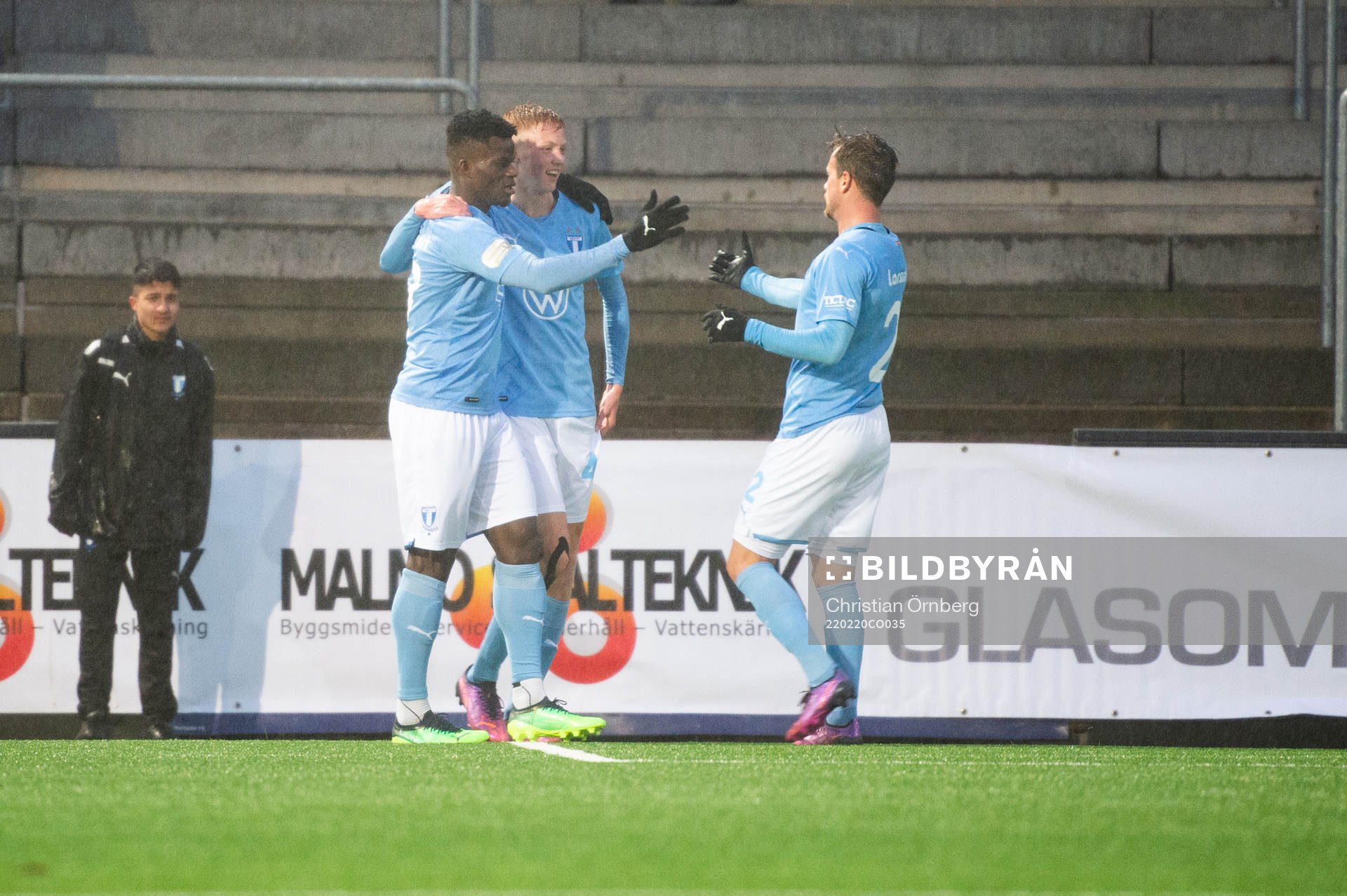 Malmö FFs Malik Abubakari jublar