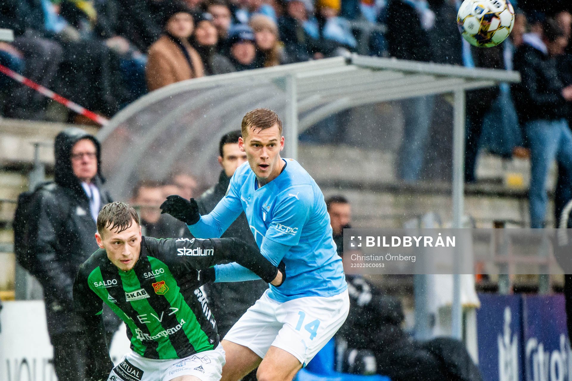 GAIS Ben Morris och Malmö FFs Felix Beijmo