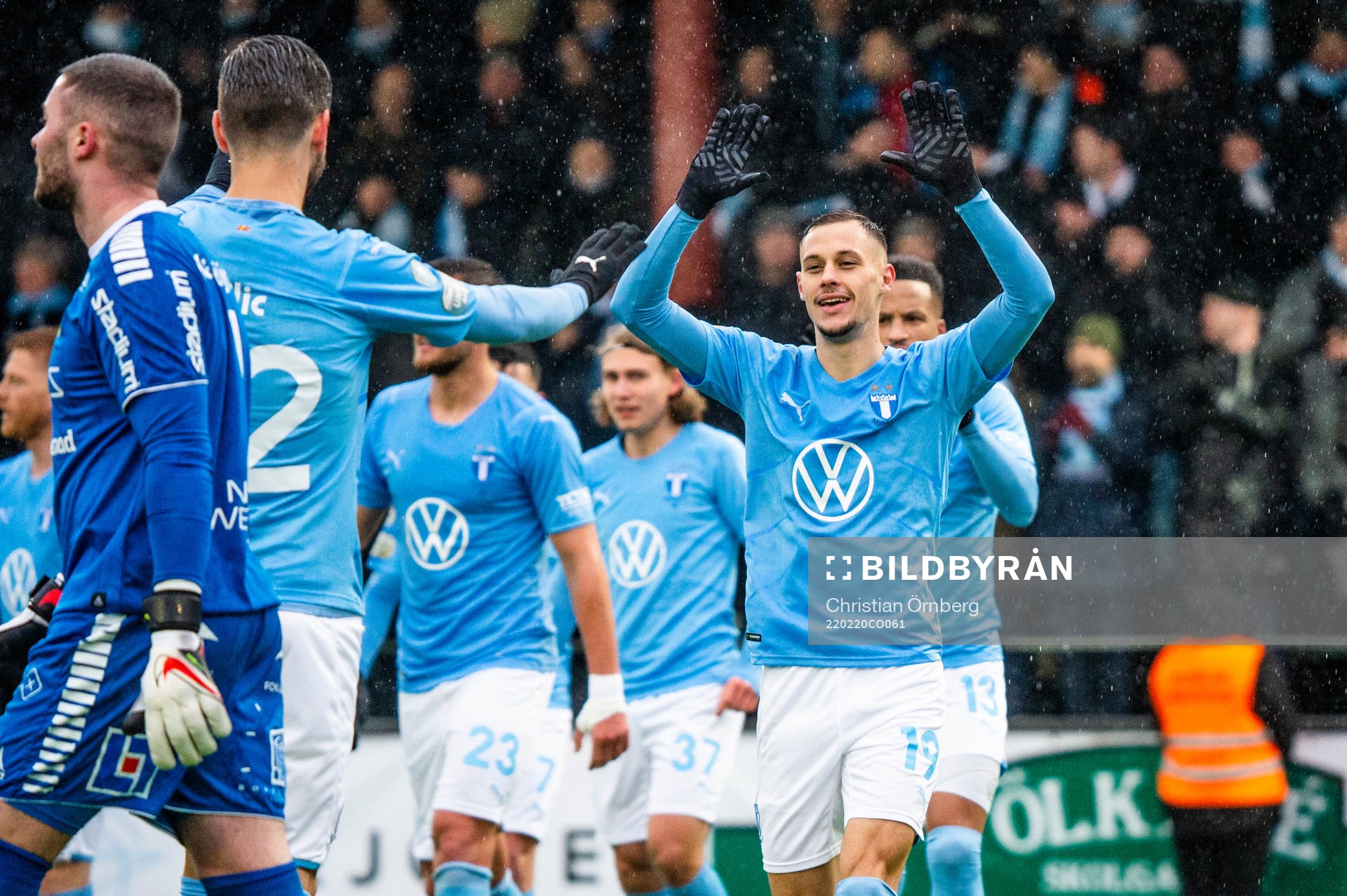Malmö FFs Veljko Birmancevic jublar