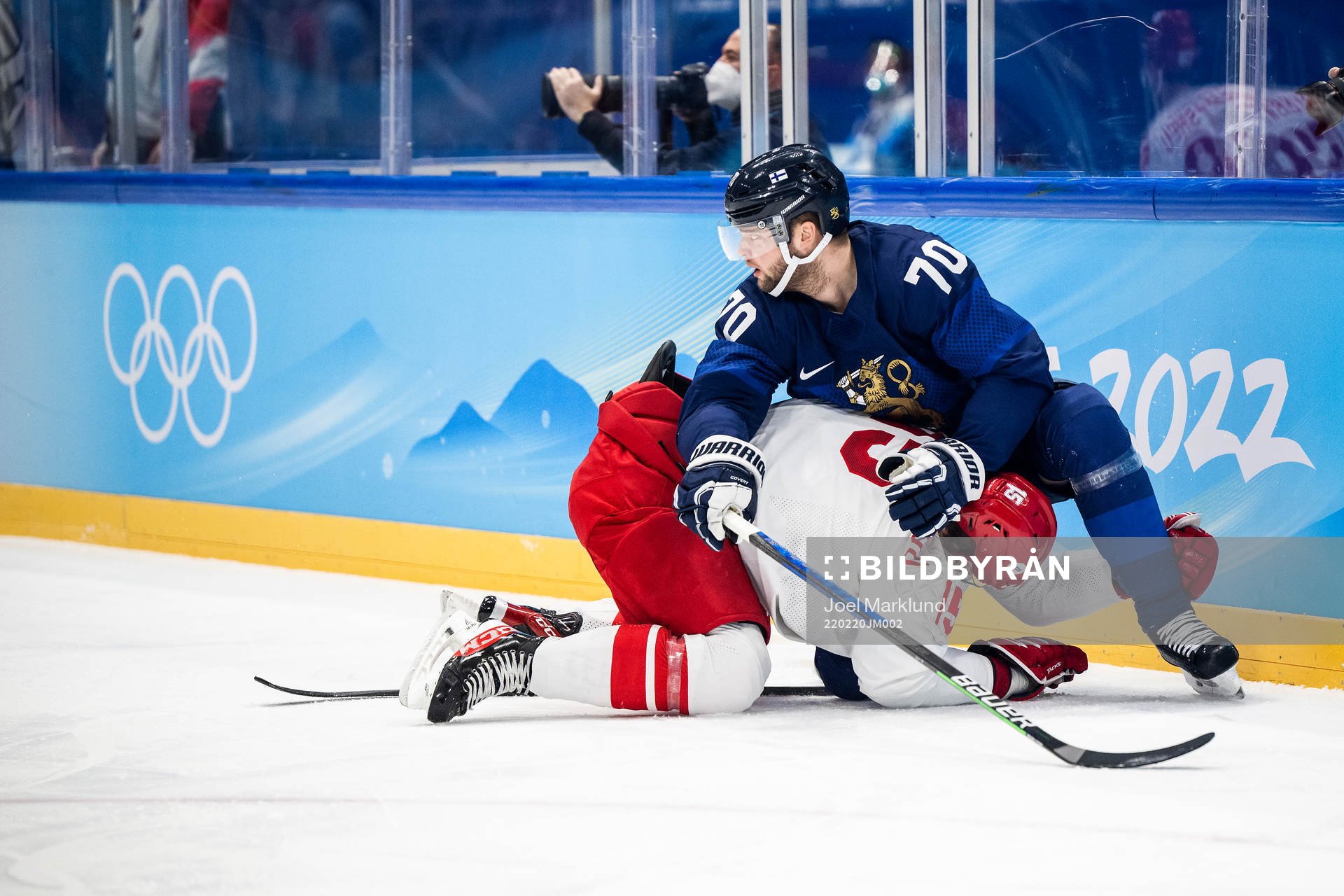 Teemu Hartikainen of Finland and Pavel Karnaukhov of Russia