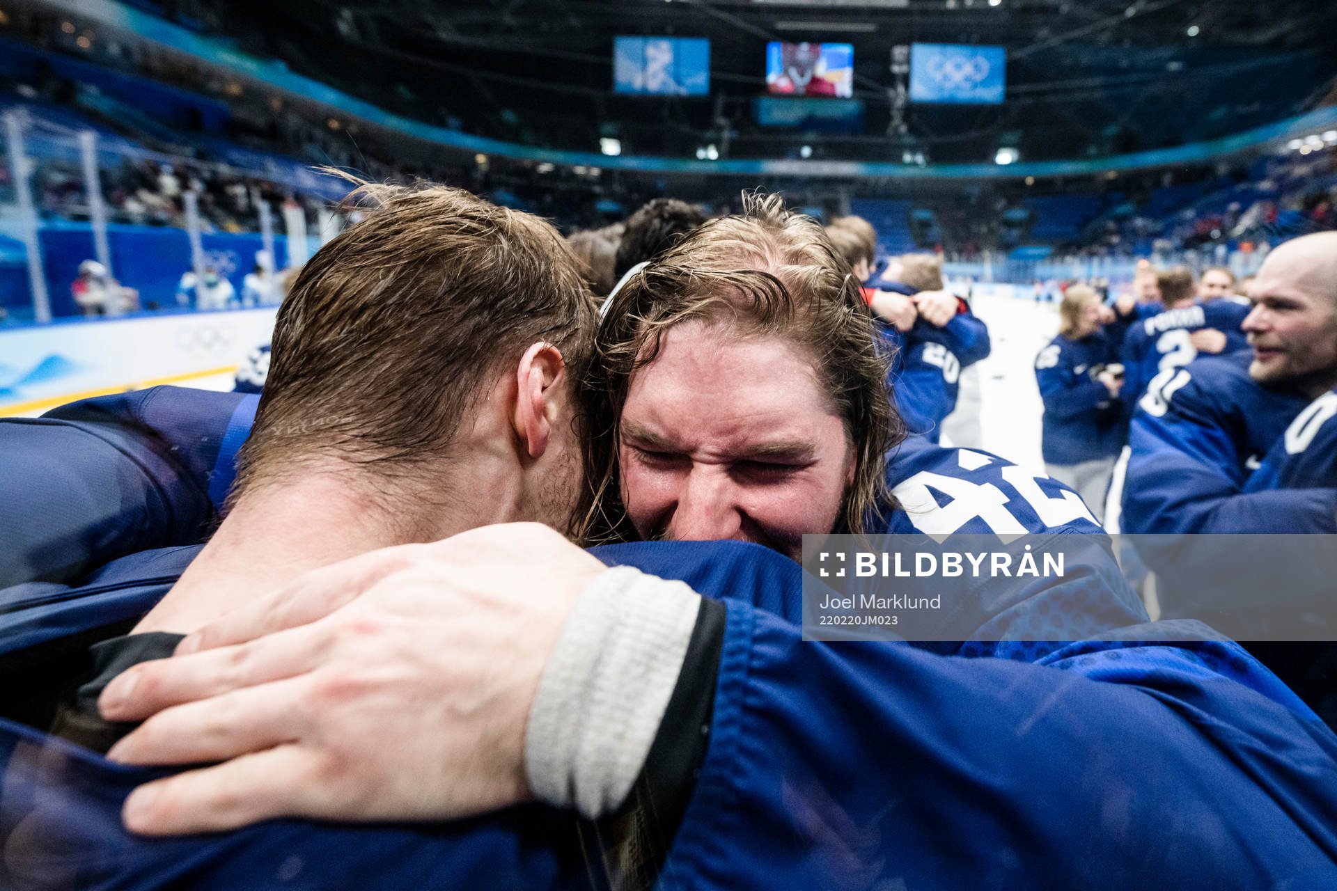 goaltender Harri Säteri and Sami Vatanen of Finland