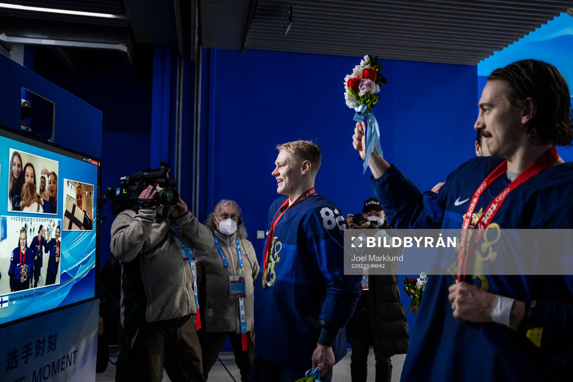 Harri Pesonen and Hannes Björninen of Finland celebrate
