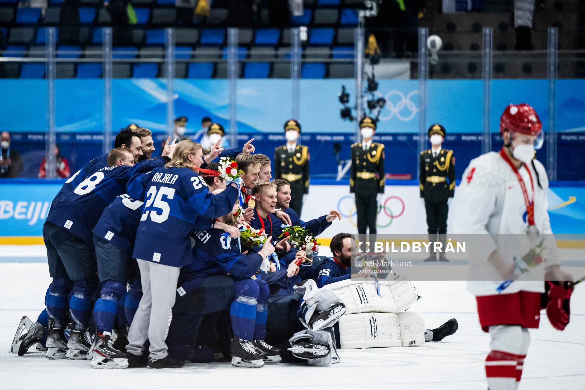 Players of Finland celebrates