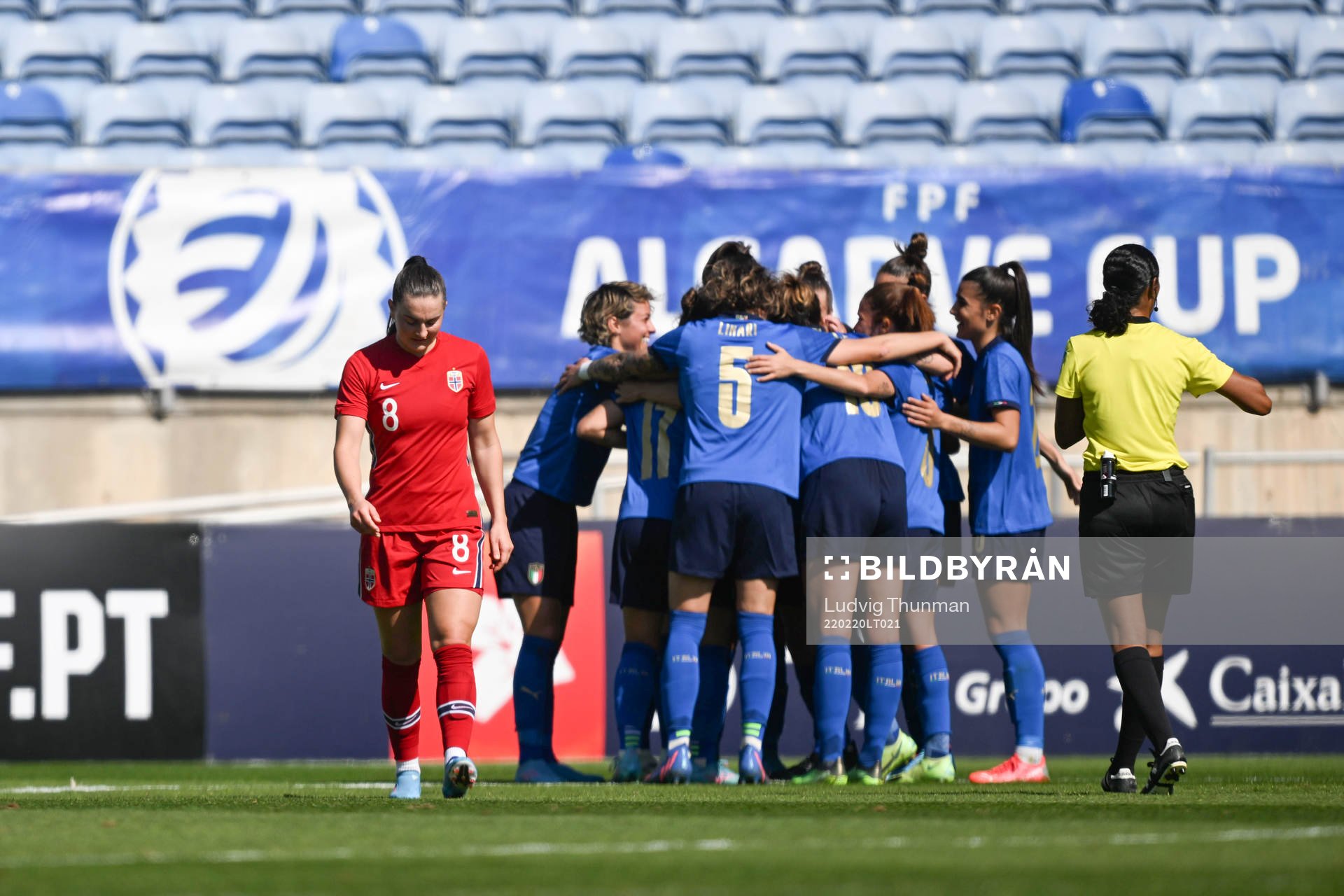 Vilde Bøe Risa of Norway look dejected