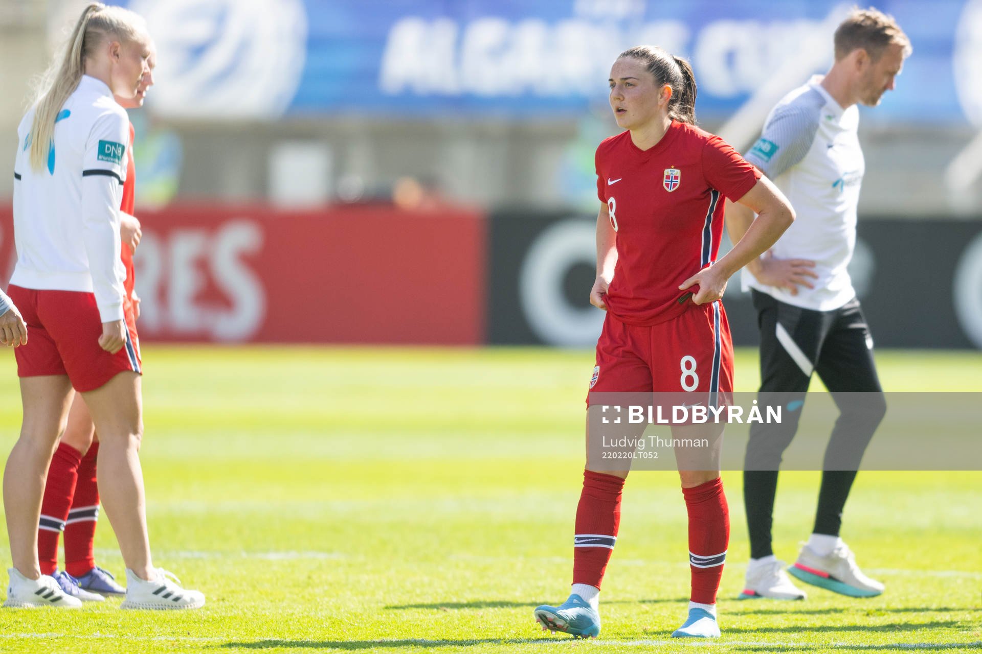 Vilde Bøe Risa of Norway looks dejected