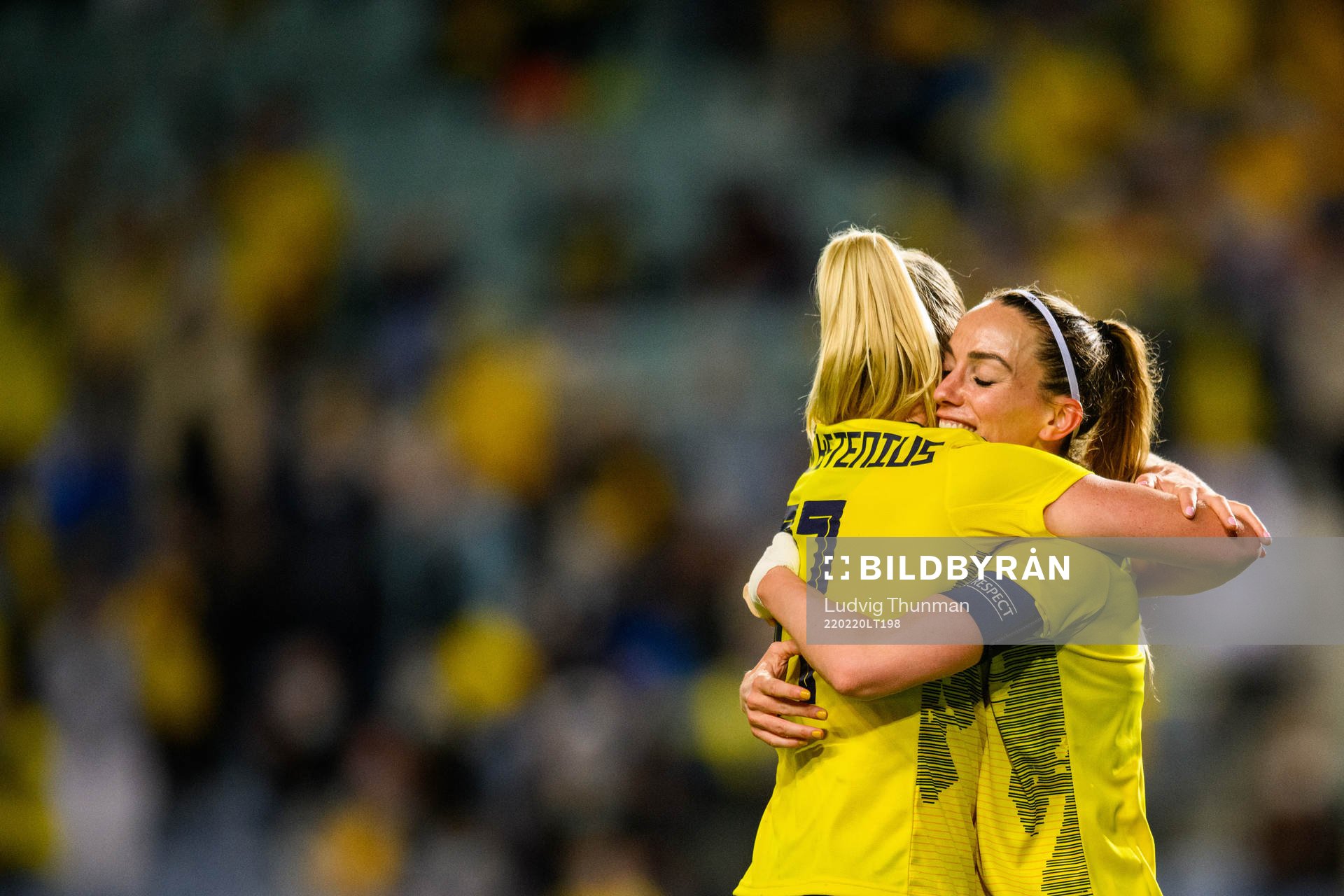 Kosovare Asllani of Sweden celebrates with Stina