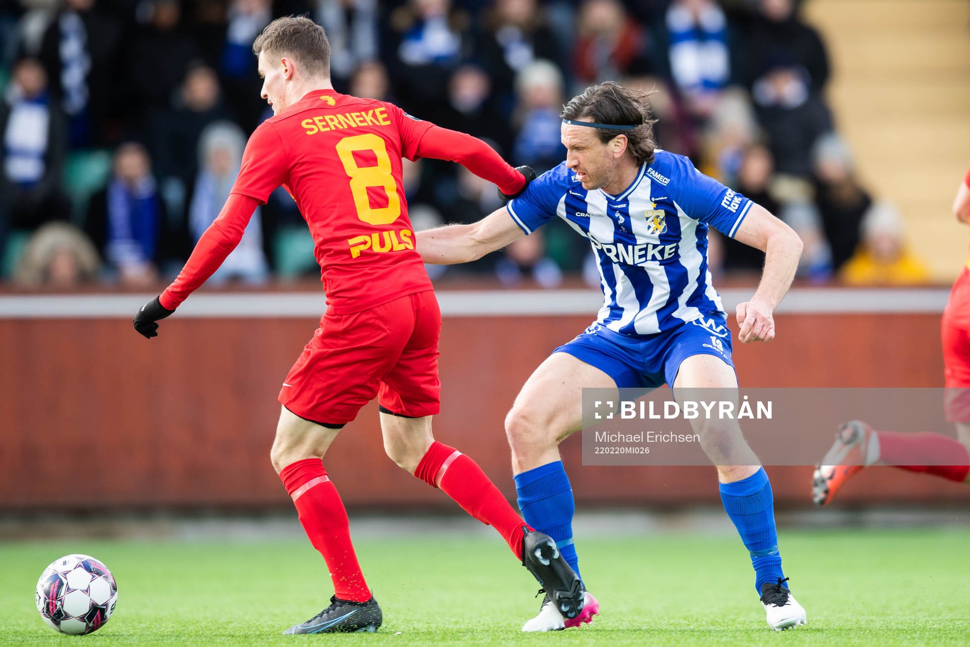 IFK Göteborgs Gustav Svensson och Landskronas Robin Dzabic