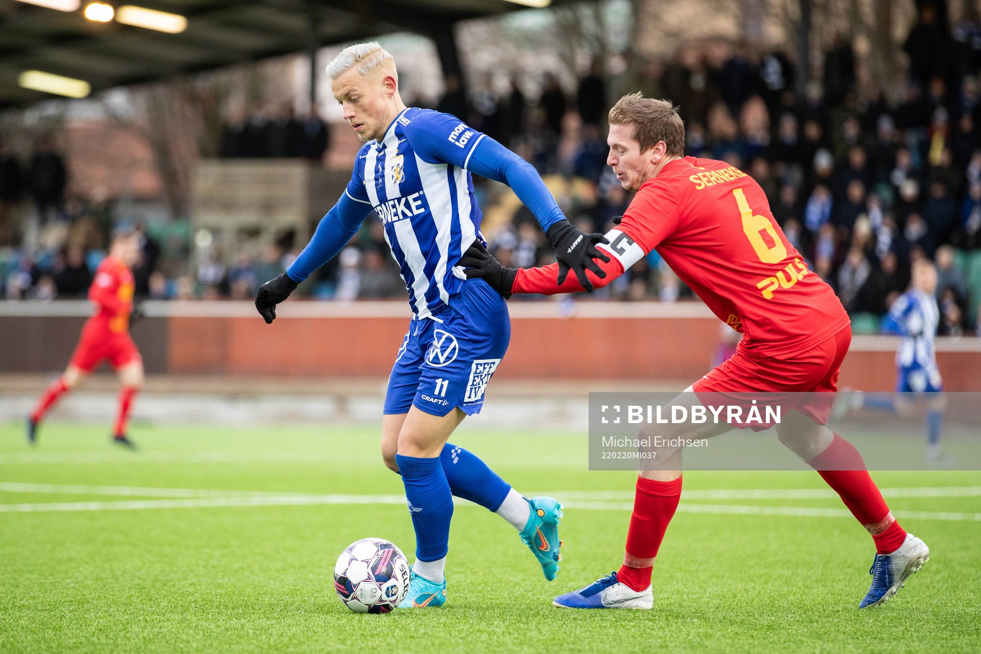 IFK Göteborgs Erik Sorga och Landskronas Philip Andersson