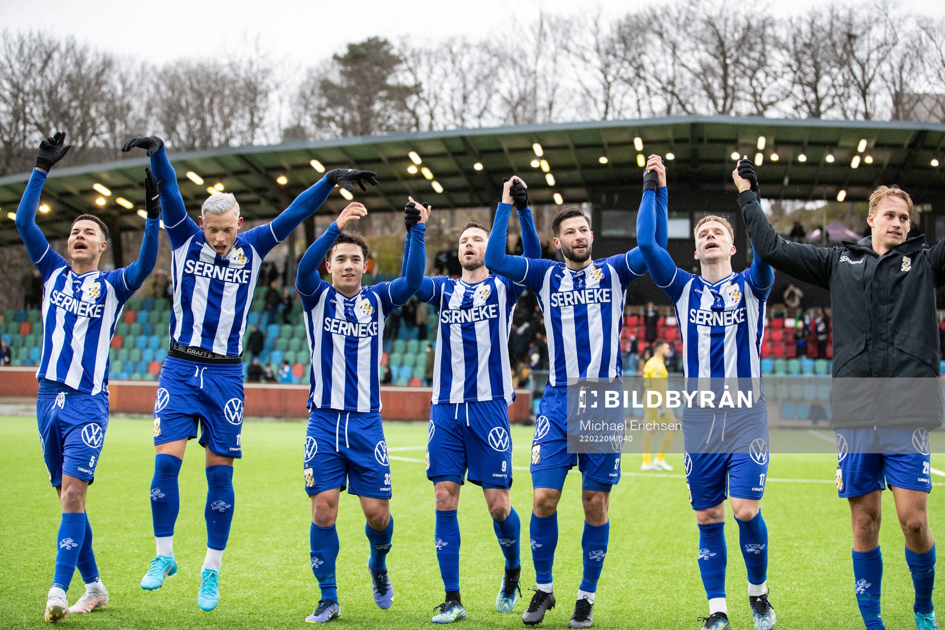 IFK Göteborgs spelare jublar