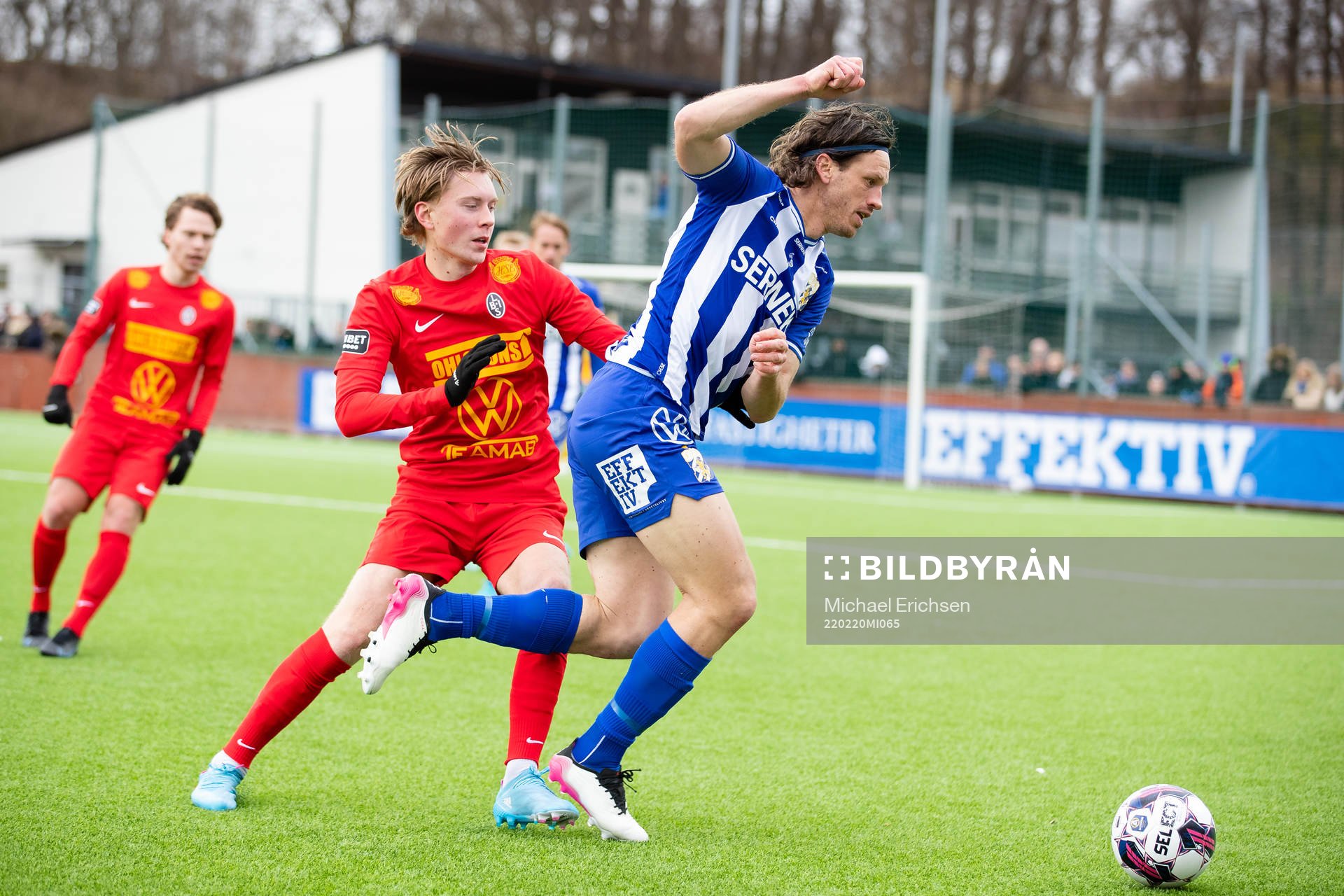 Landskronas Adam Egnell och IFK Göteborgs Gustav Svensson
