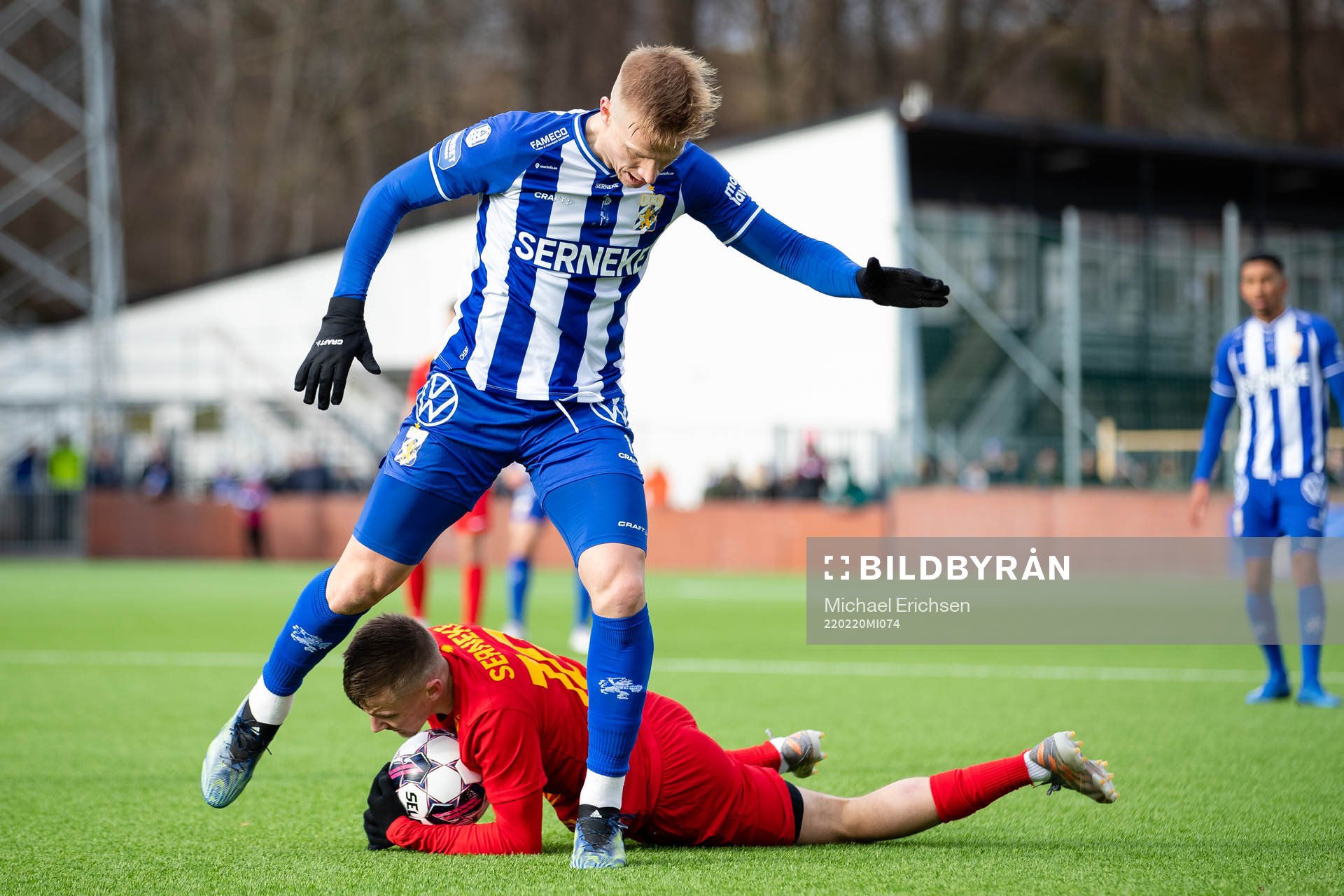 IFK Göteborgs Oscar Wendt och Landskronas Melker Heier