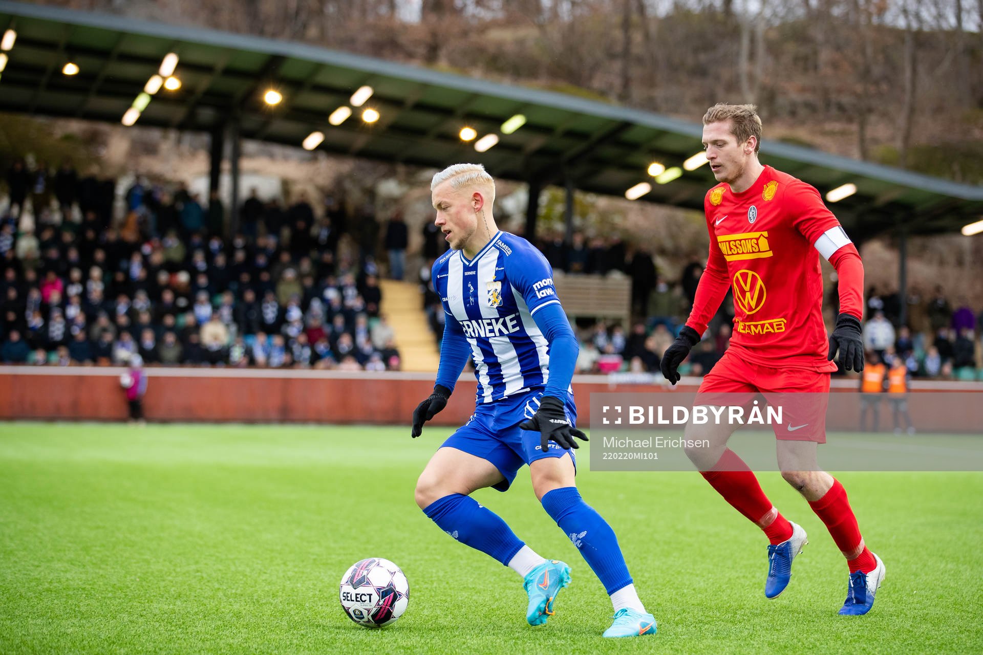 IFK Göteborgs Erik Sorga och Landskronas Philip Andersson