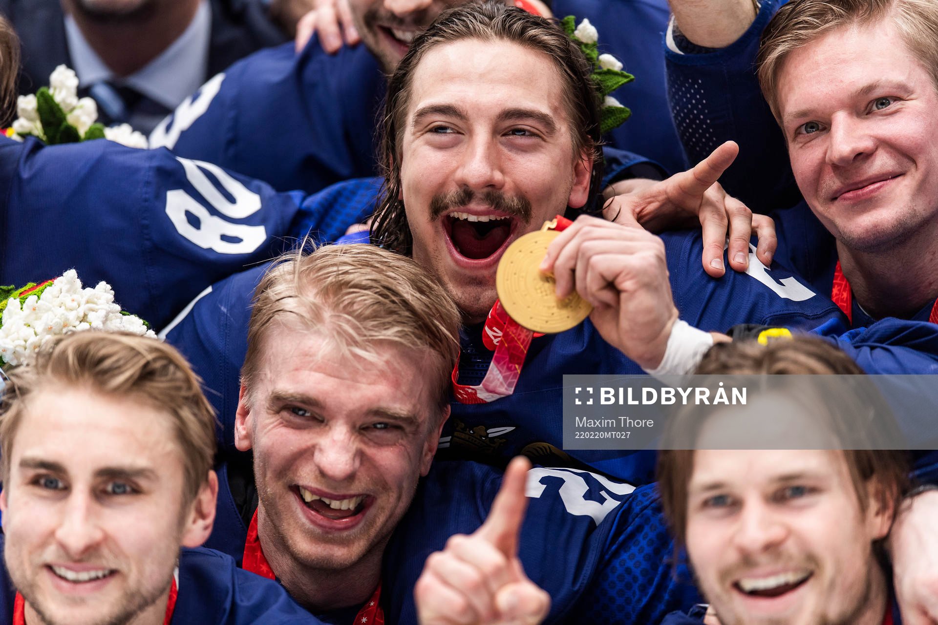 Hannes Björninen of Finland celebrates