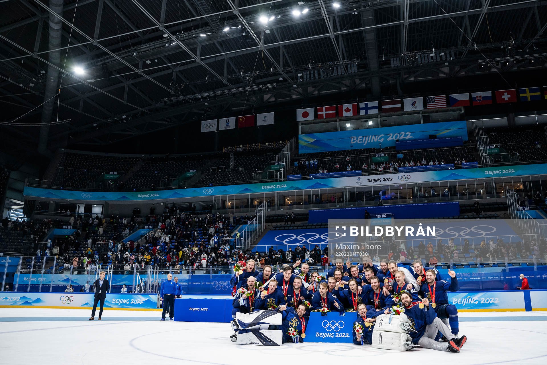 Players of Finland celebrate