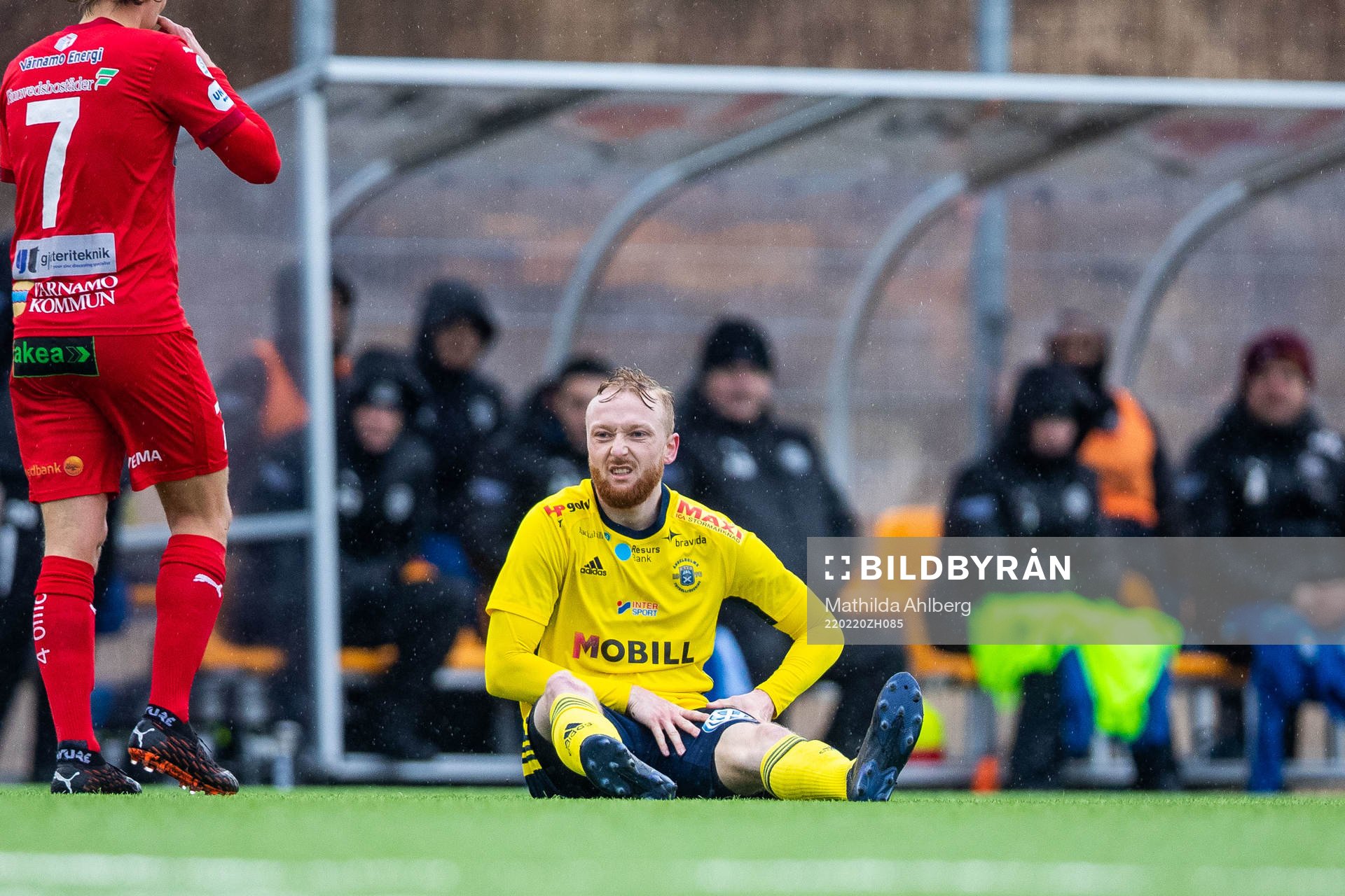 Ängelholms Love Fredriksson har ont