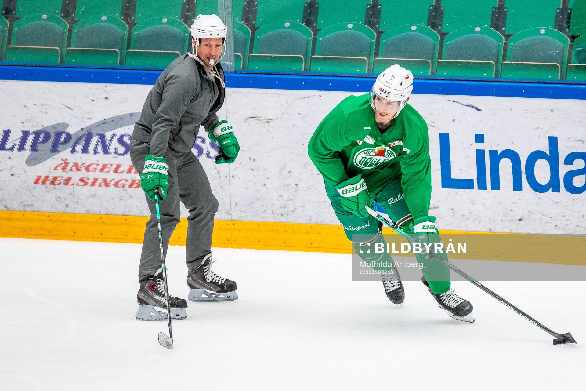 Tränare Cam Abbott och Adam Tambellini