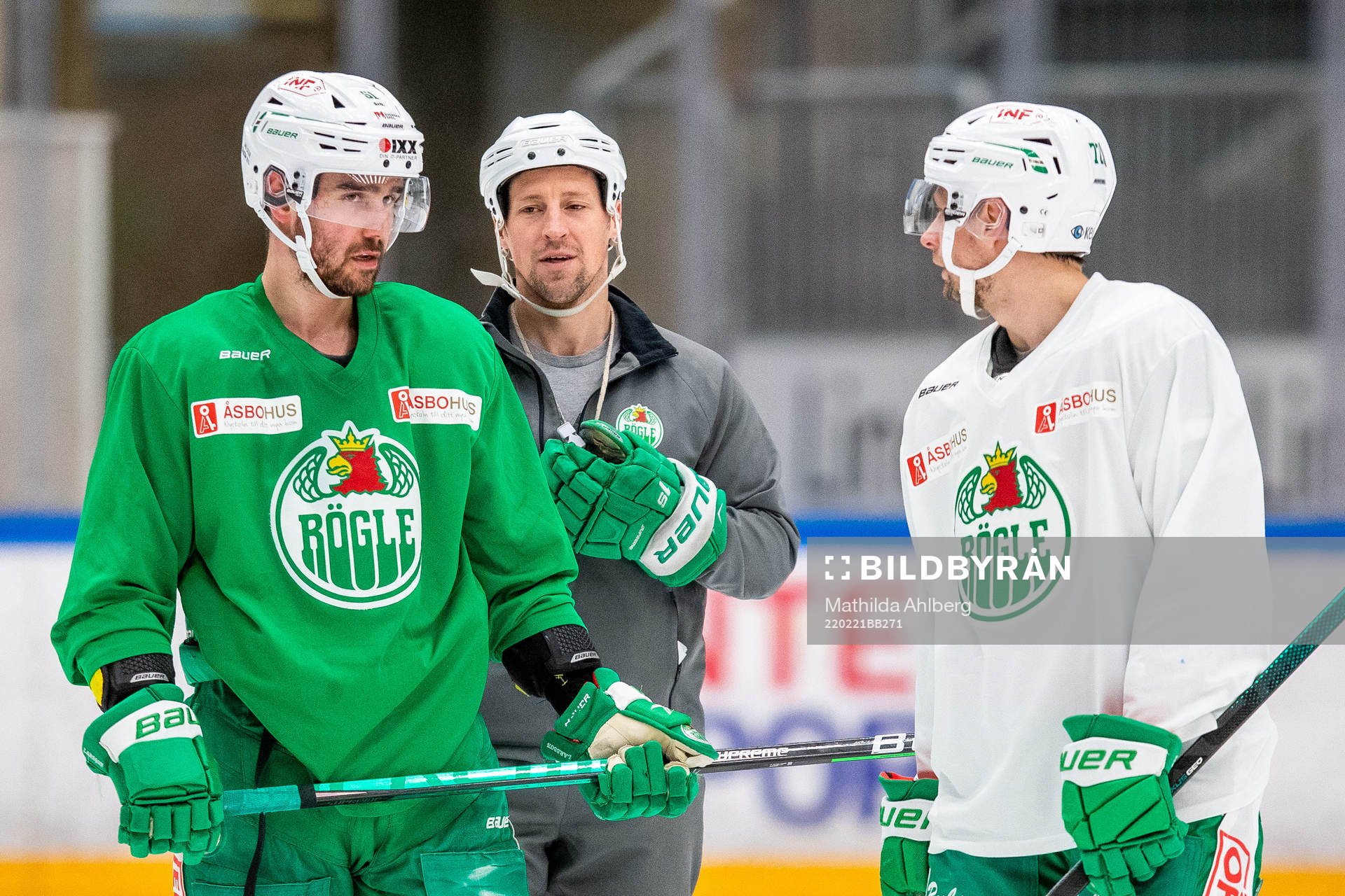 Tränare Cam Abbott och Ludvig Larsson