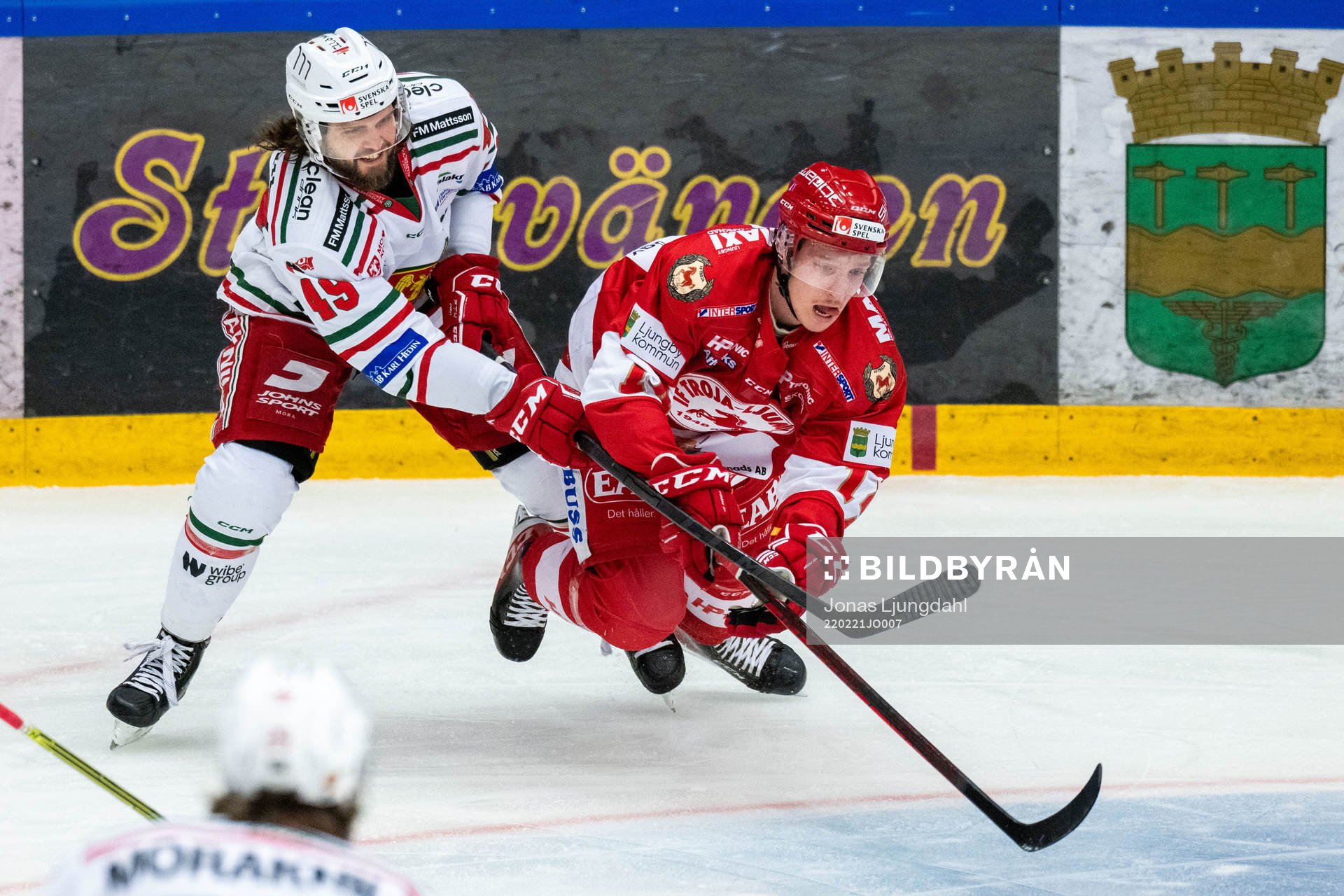 Moras Steven Seigo och Troja/Ljungbys Oscar Öhman