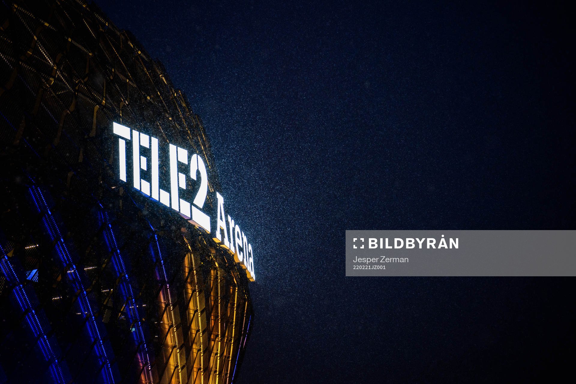 Exteriör vy av Tele2 Arena