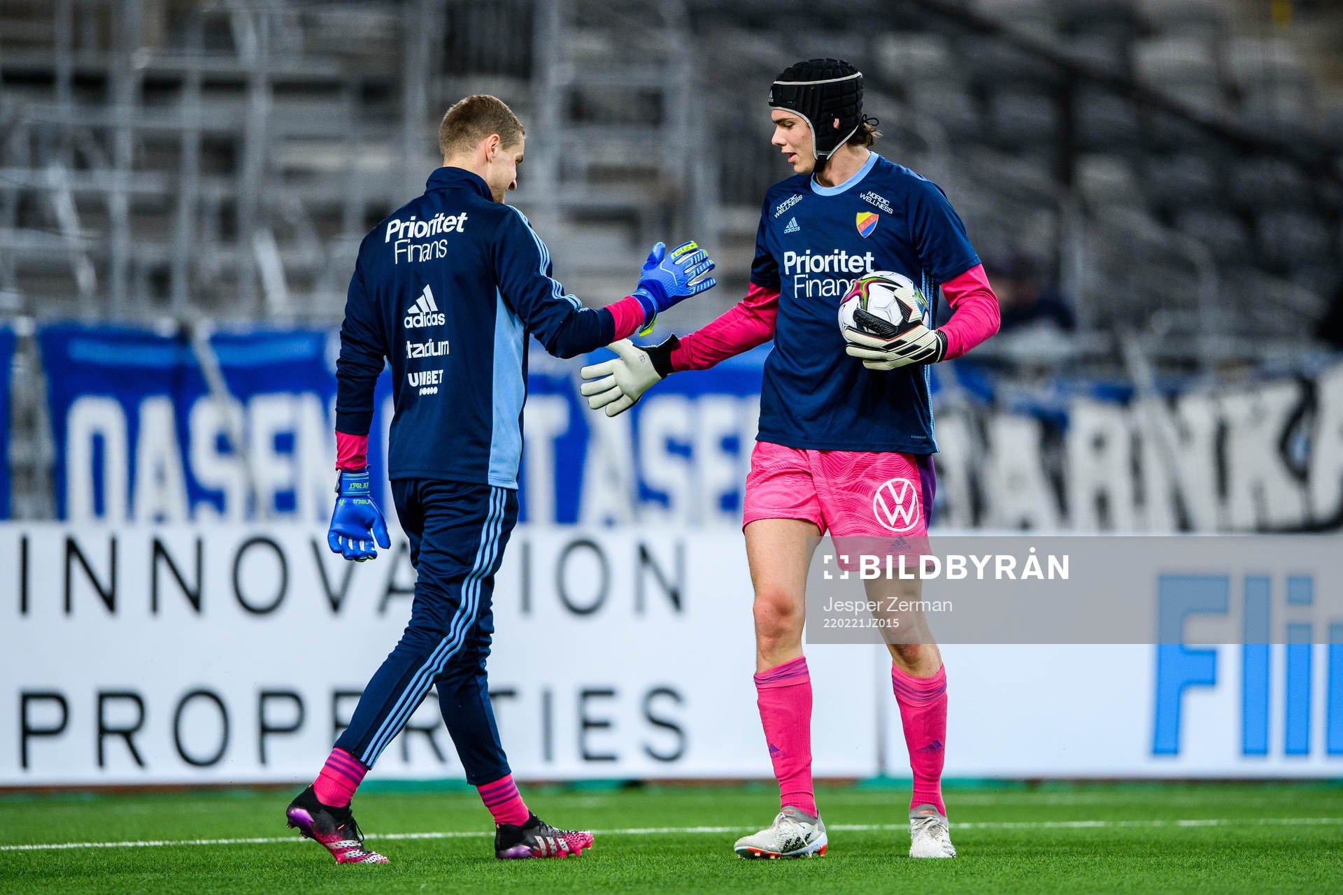 Djurgårdens målvakt Aleksandr Vasyutin och målvakt Jacob