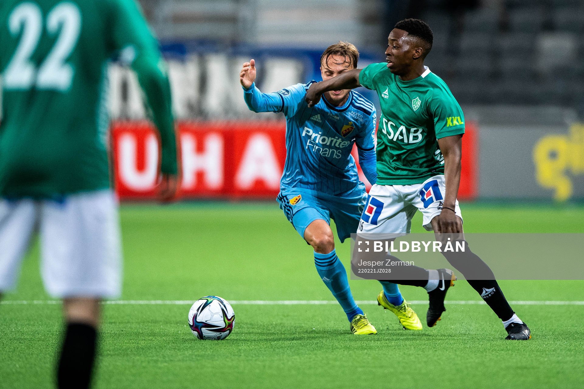 Djurgårdens Pierre Bengtsson och Brages Samouil