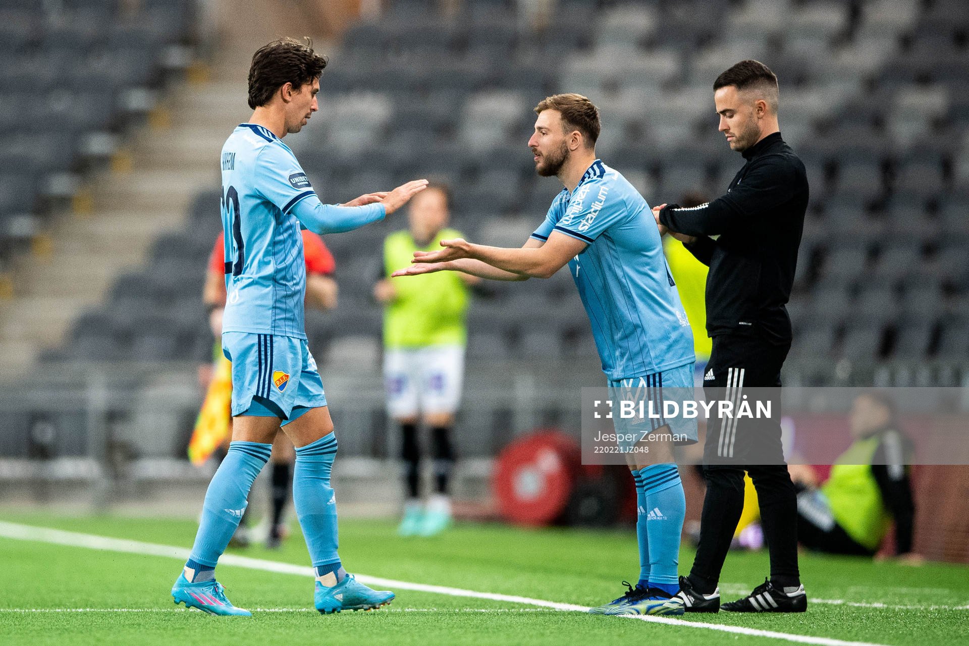 Djurgårdens Gustav Wikheim och Albion Ademi
