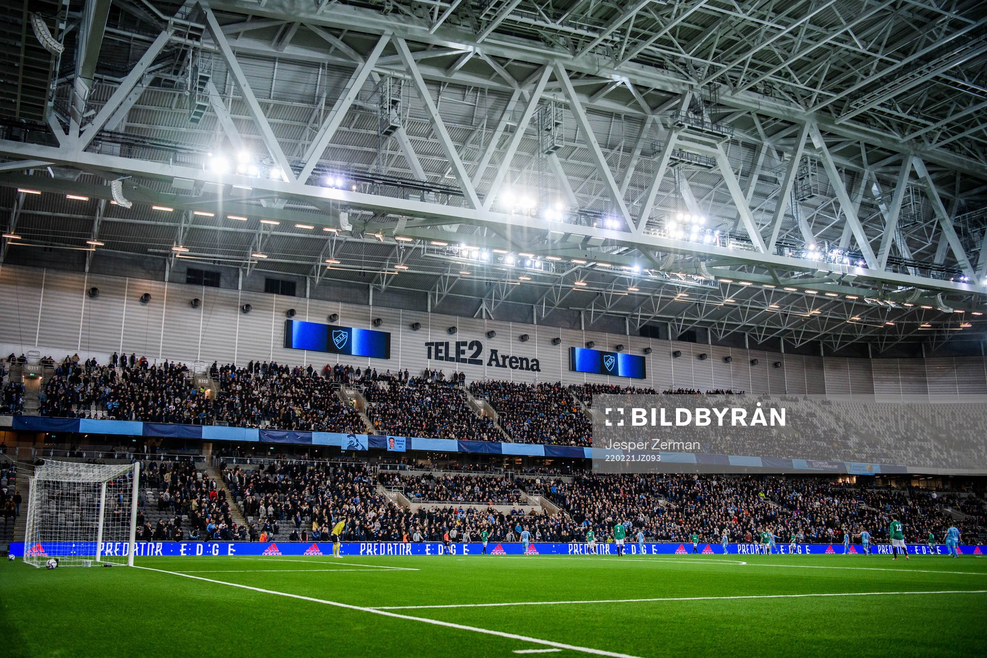 Vy över Tele2 Arena